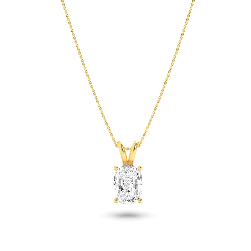 1.00 CT Diamond Necklace in 14K Yellow Gold