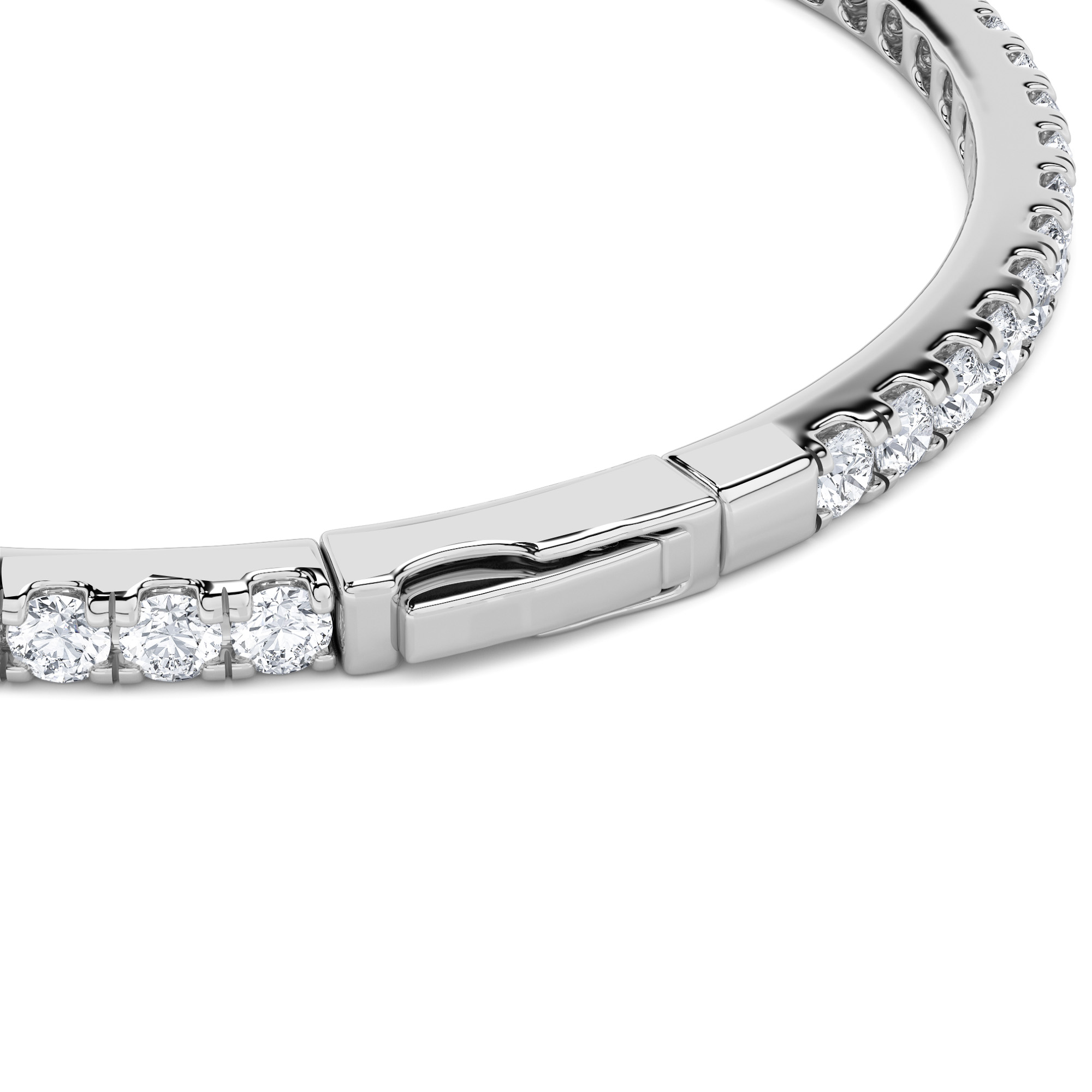Round Line Bangle Bracelet view 3
