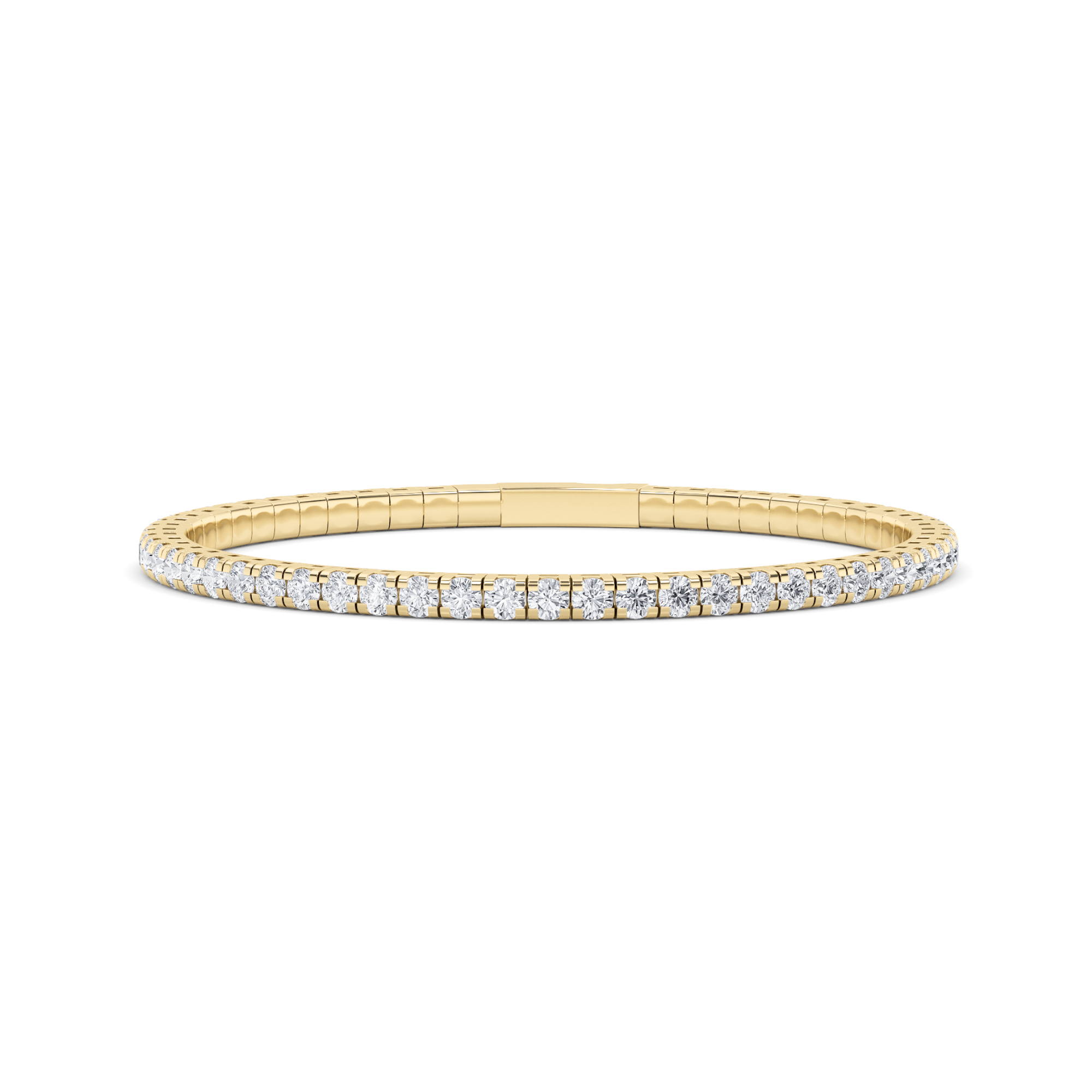 5.50 CT Round Diamond Bracelet in 14K Yellow Gold
