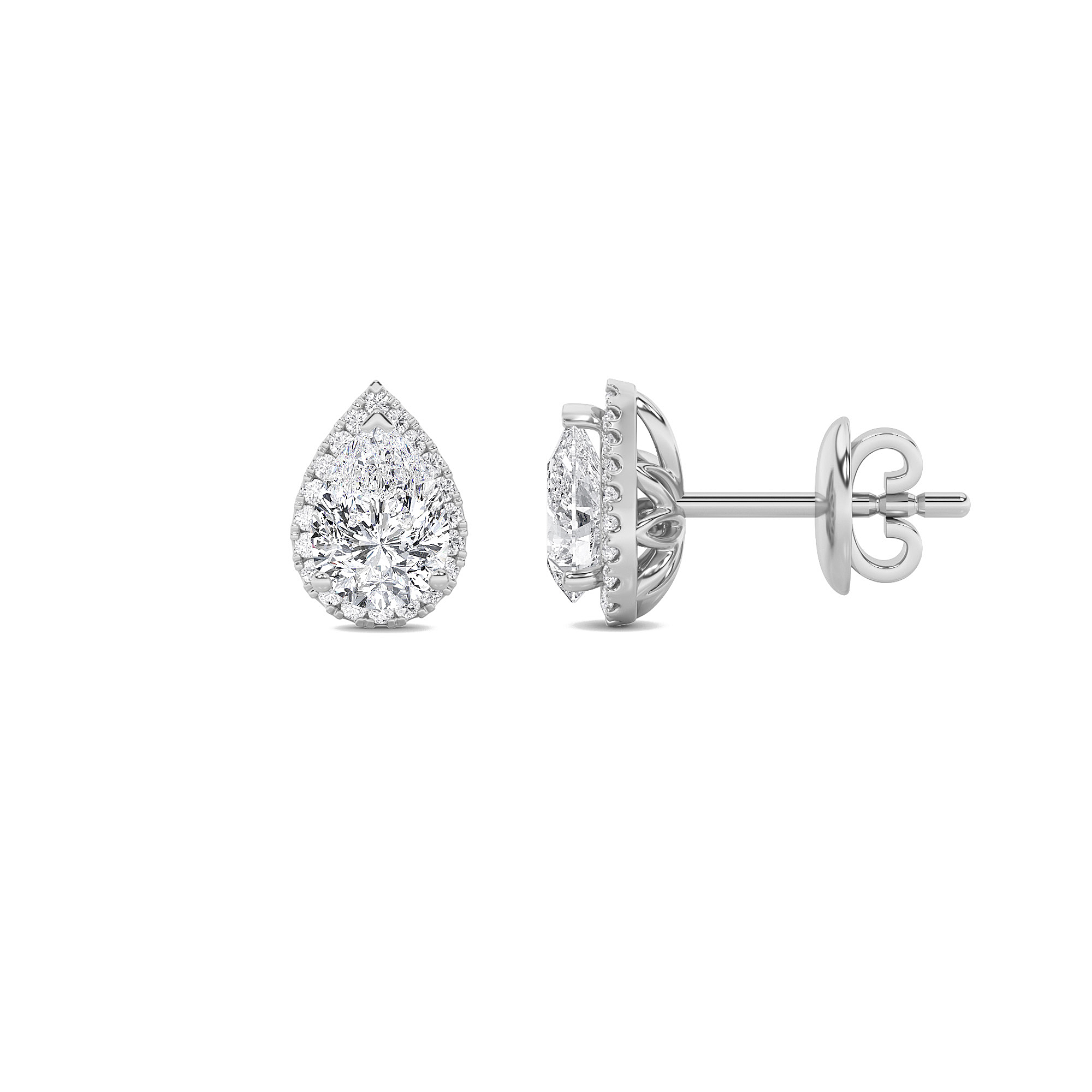 3.00 CT Diamond Earring in 14K White Gold