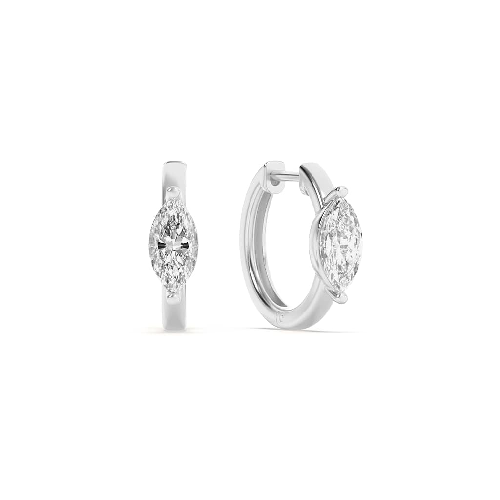 1.50 CT Marquise Diamond Earring in 14K White Gold