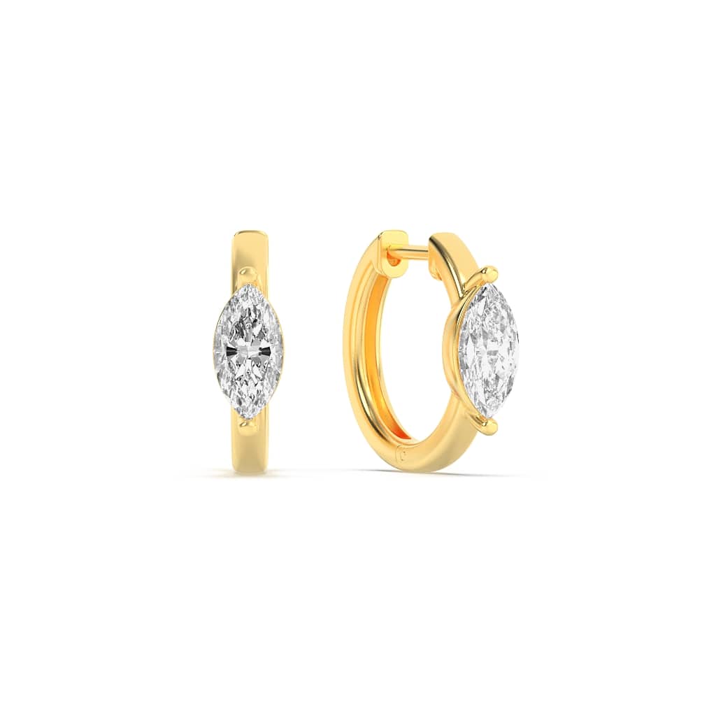1.50 CT Marquise Diamond Earring in 14K Yellow Gold