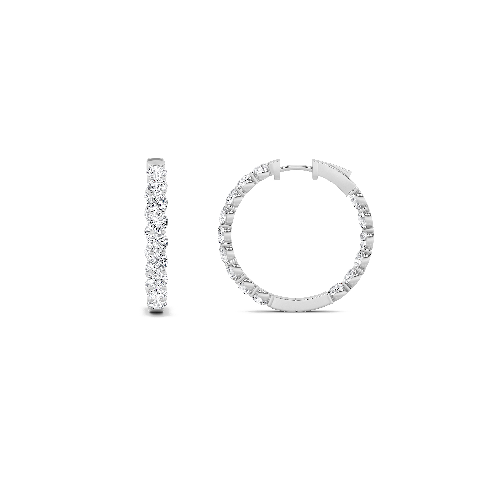 5.00 CT Diamond Earring in 14K White Gold