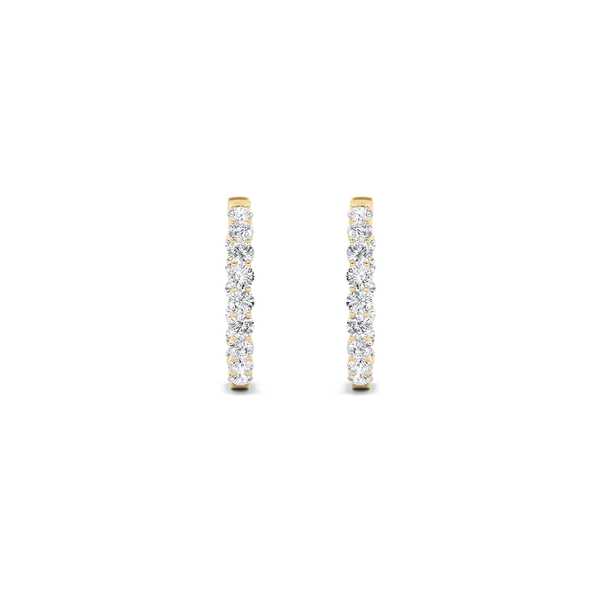 Hoop Earrings in 14K Gold view 4