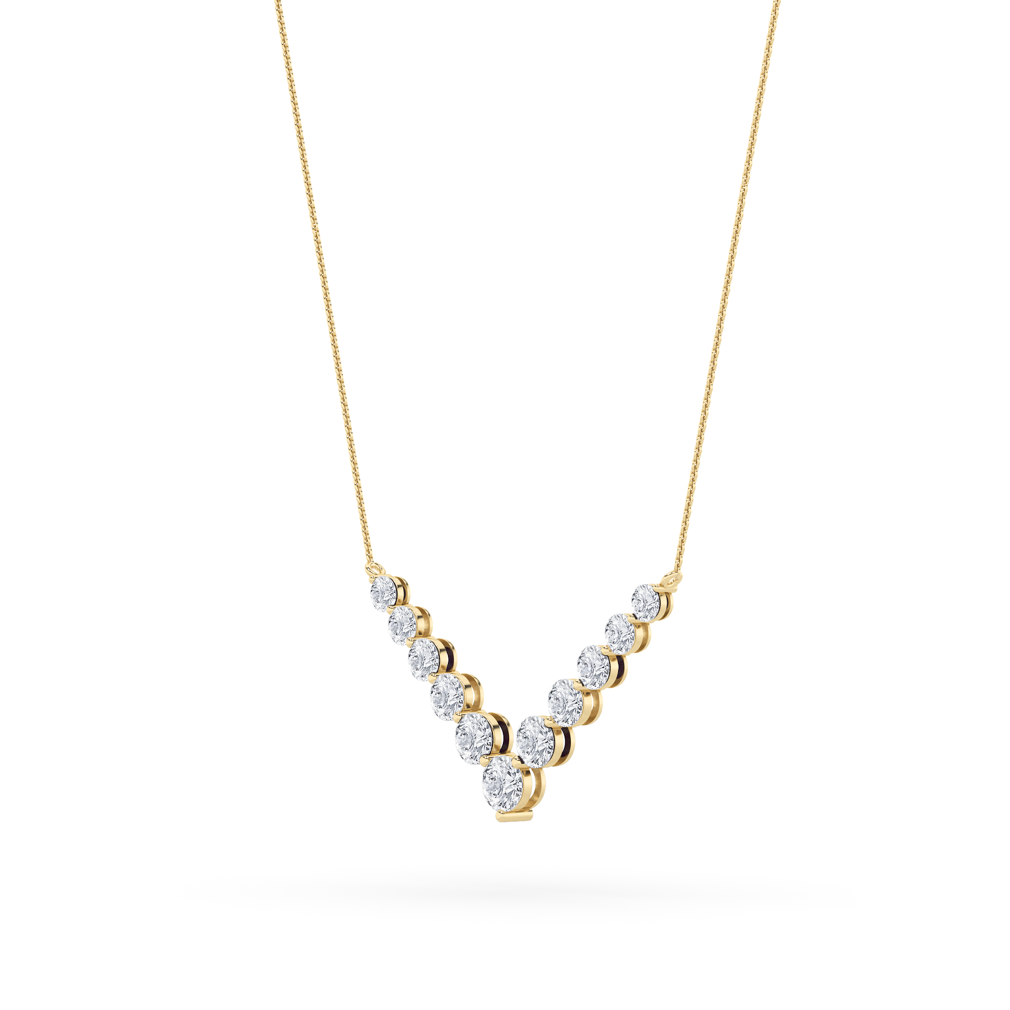 11 Stone Round Necklace Necklace view 3
