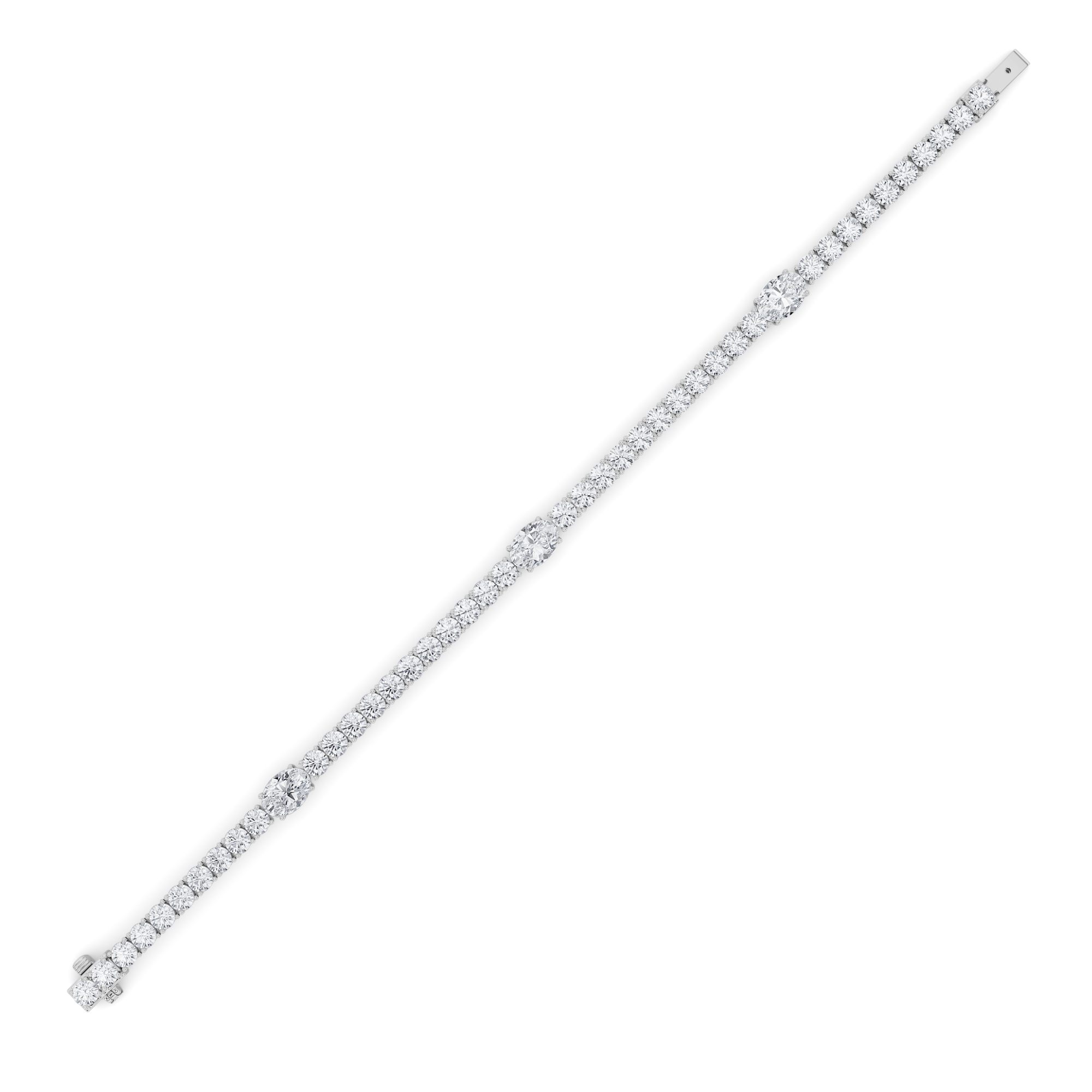 Fashion Emerald Station Tennis  Bracelet view 4