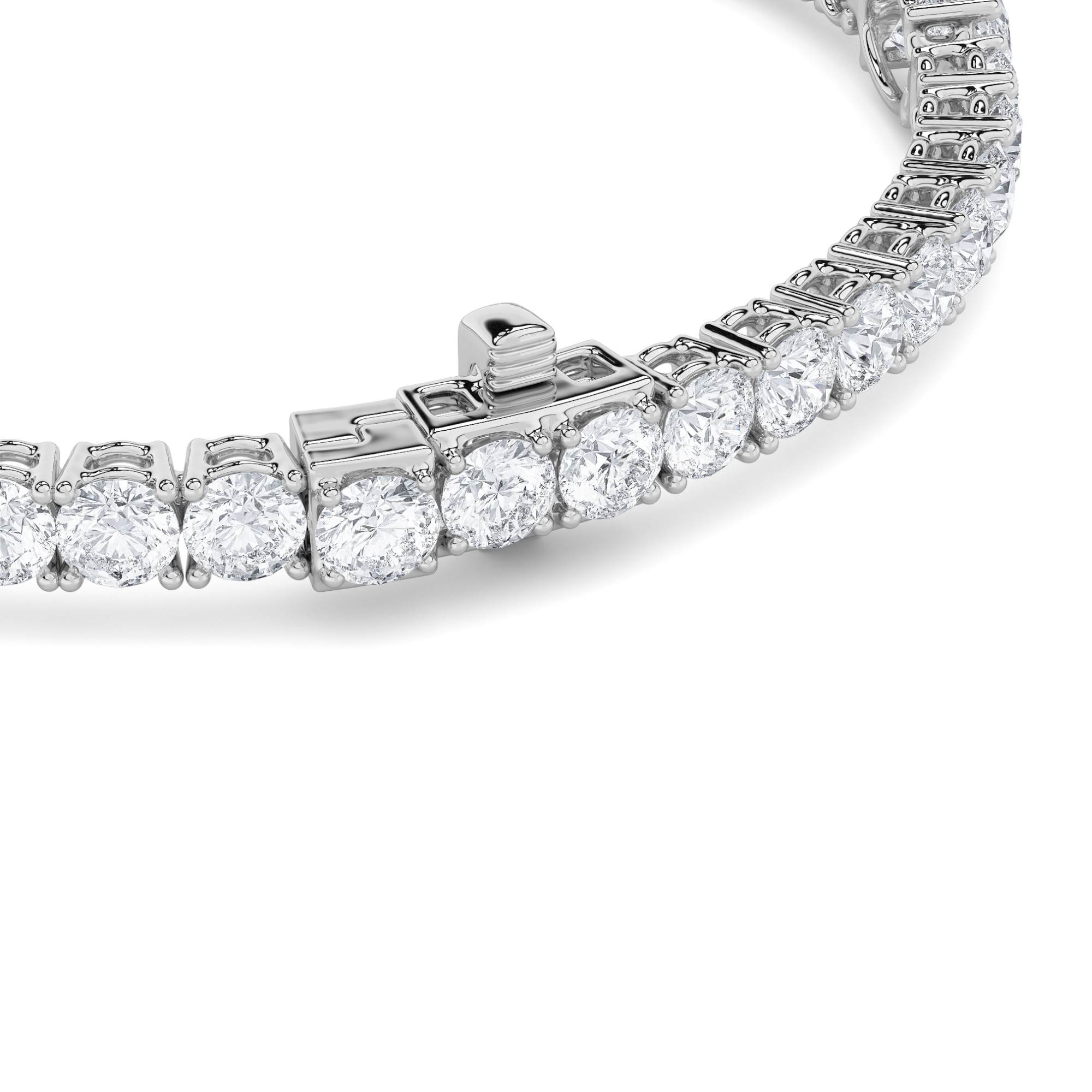 Fashion Emerald Station Tennis  Bracelet view 5
