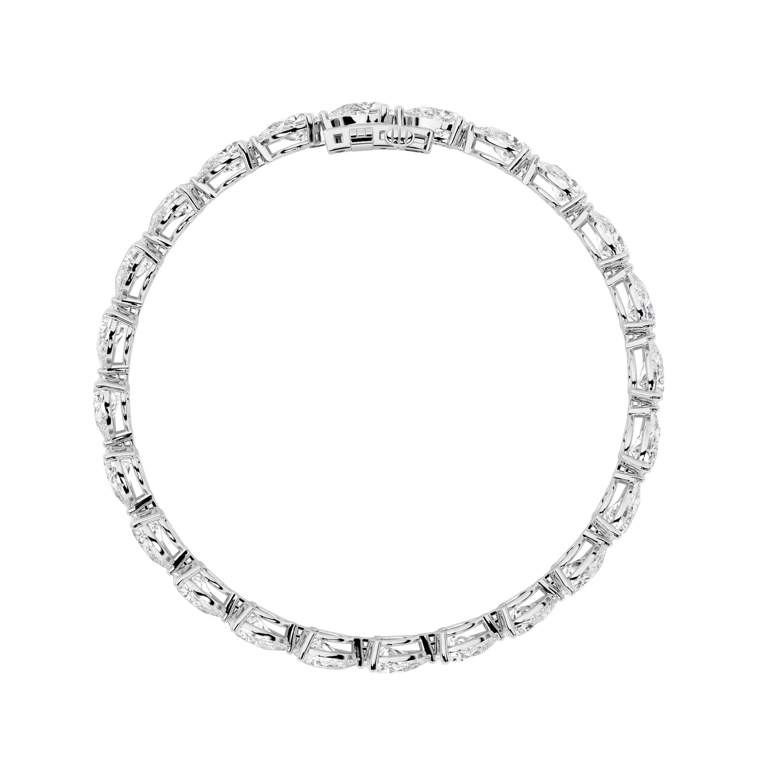 East West  Pear Tennis  Bracelet view 3