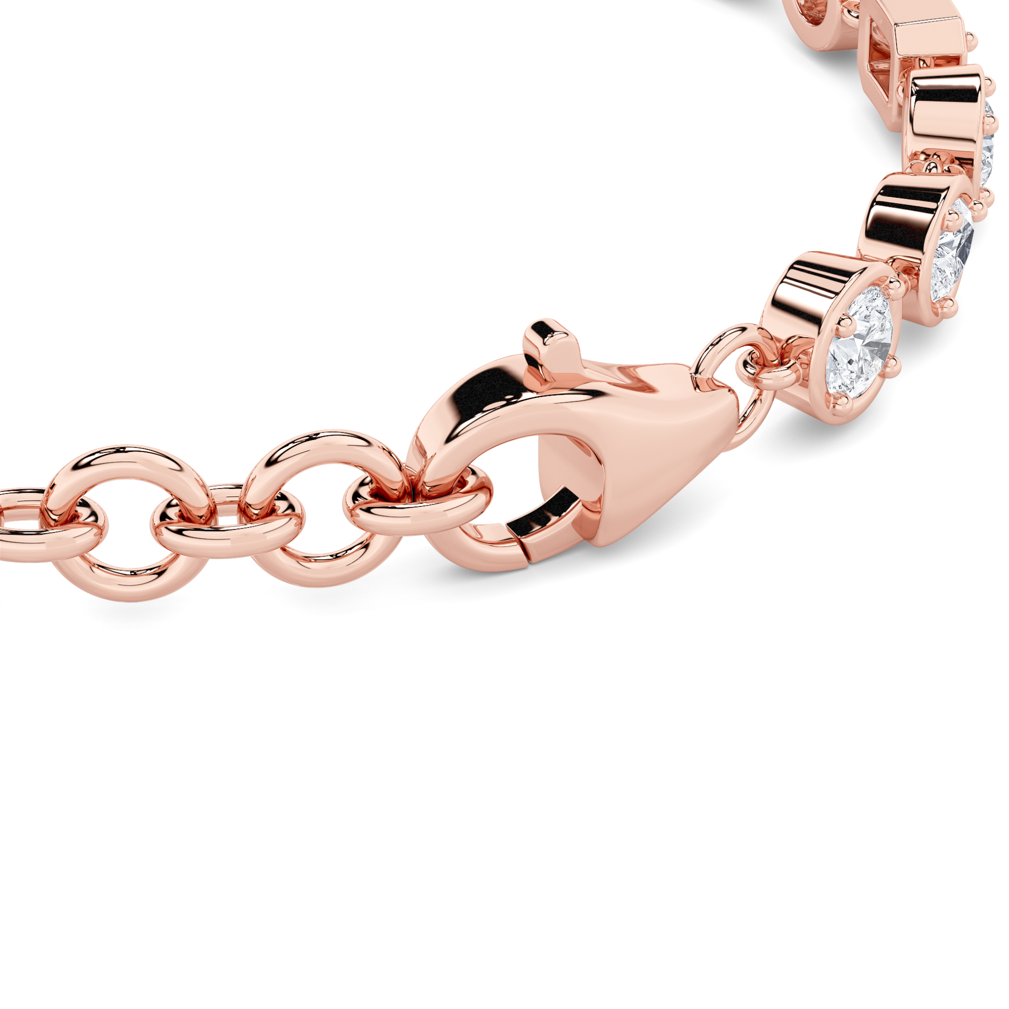 Bezel Multi Tennis  Bracelet view 4