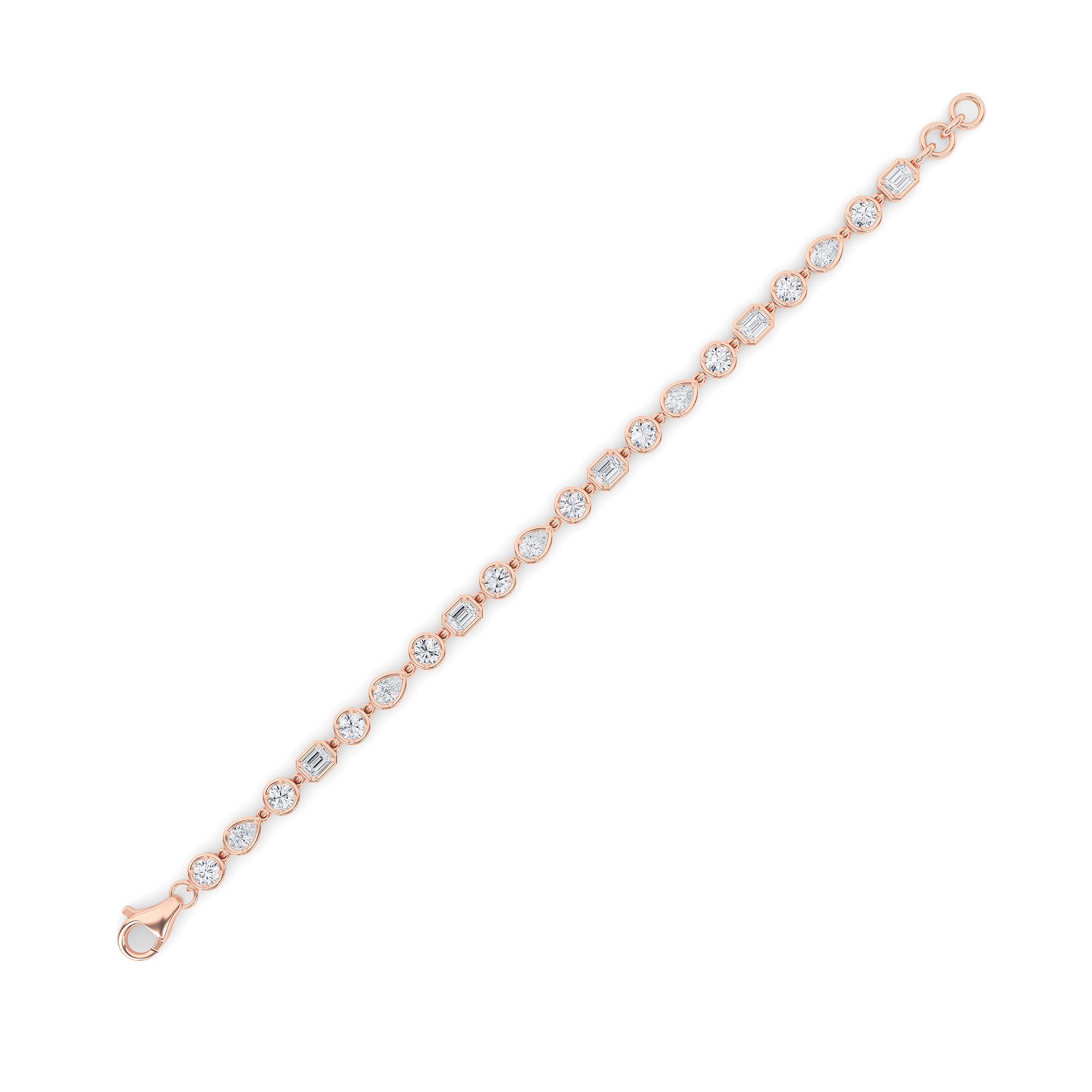Bezel Multi Tennis  Bracelet view 3