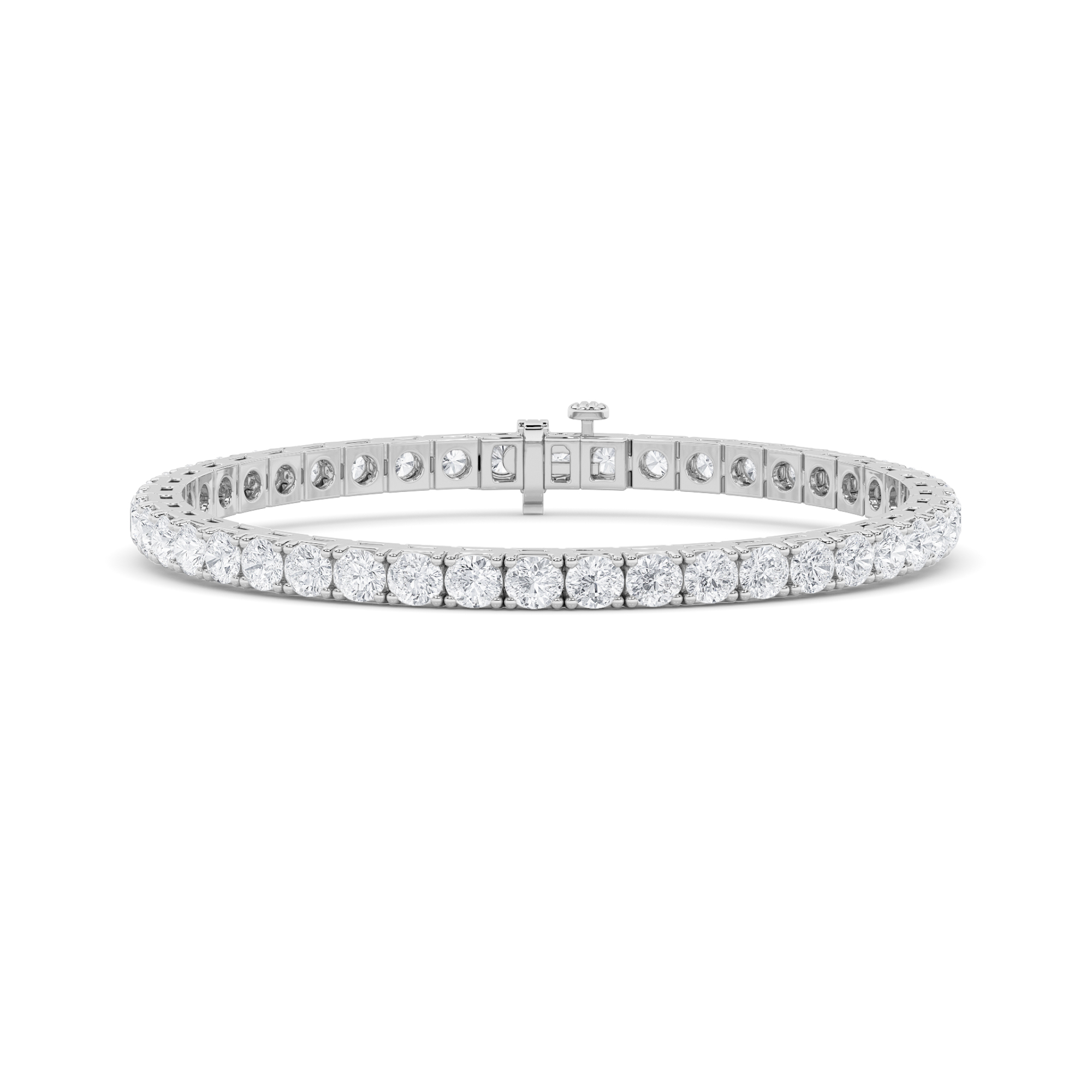 8.00 CT Diamond Bracelet in 18K White Gold