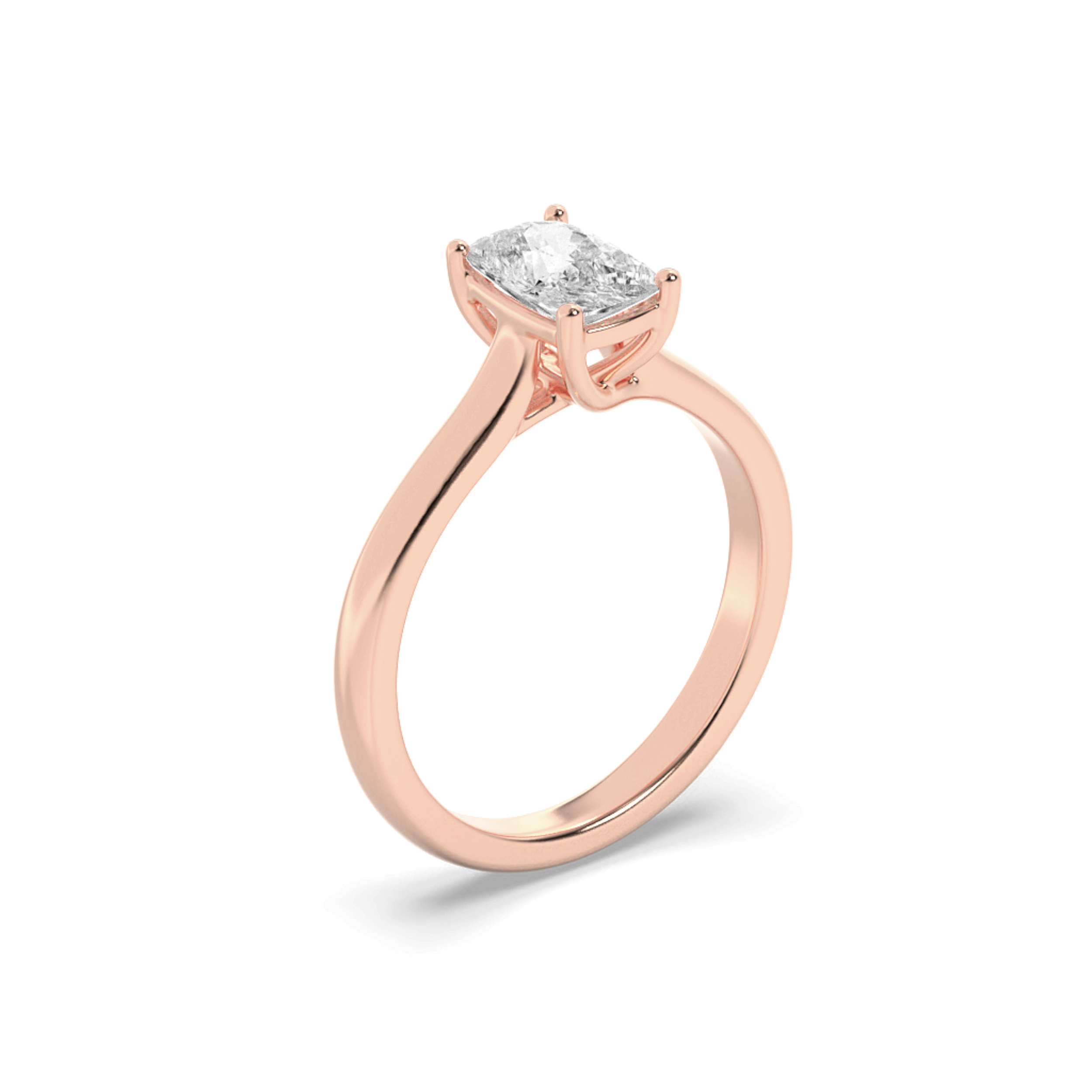 1.00 CT Diamond Ring in 14K Rose Gold