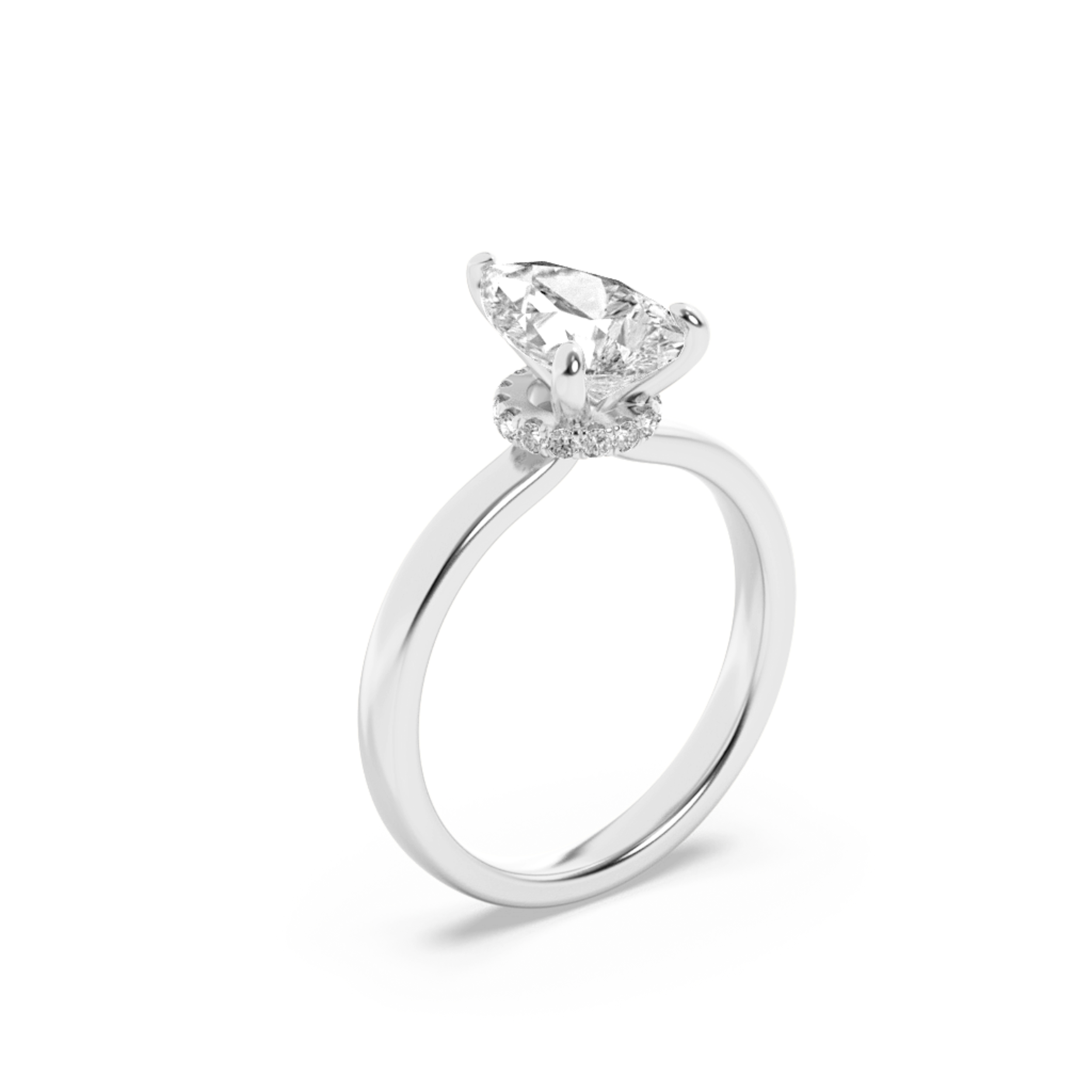 3.00 CT Diamond Ring in 14K White Gold
