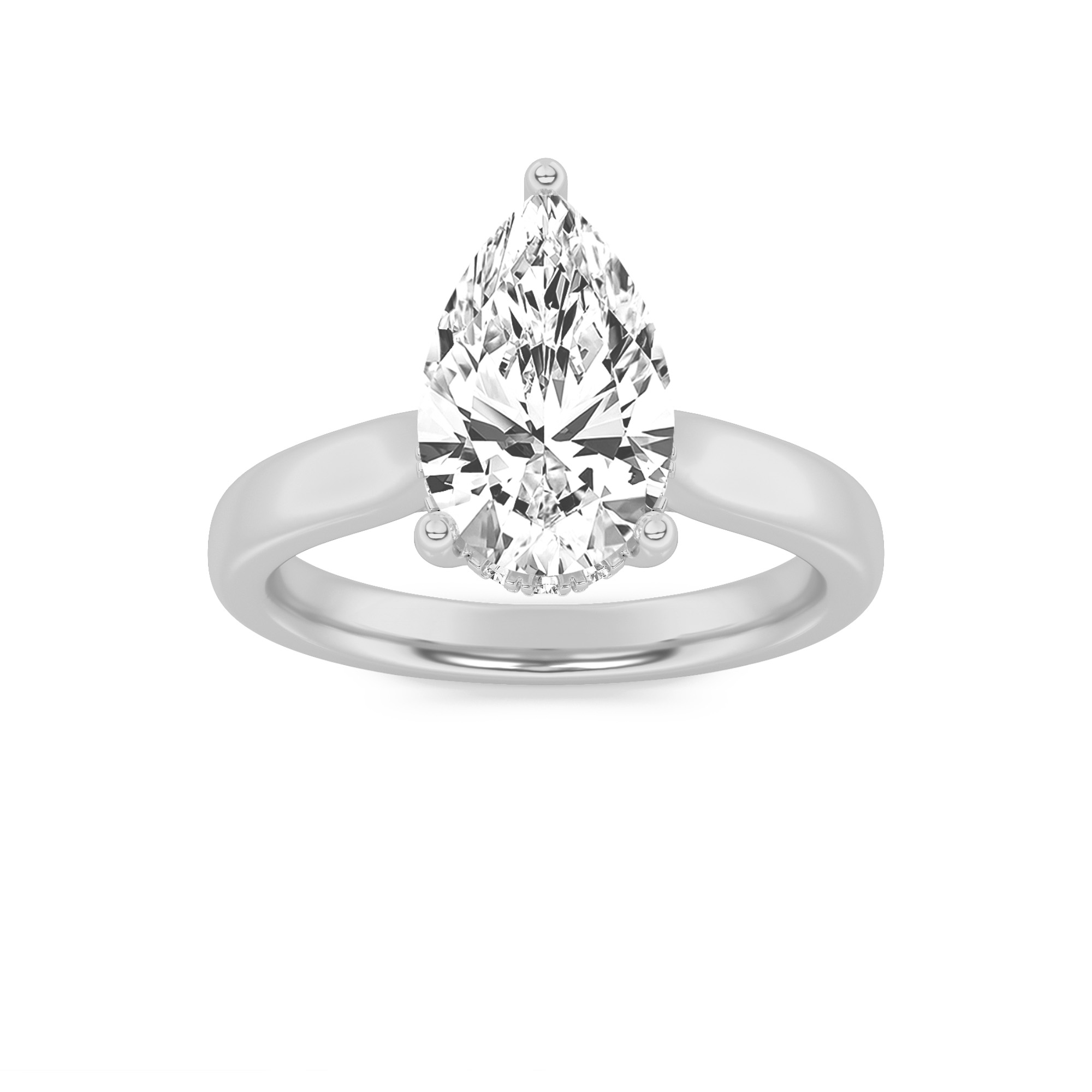 1.00 CT Diamond Ring in 18K White Gold