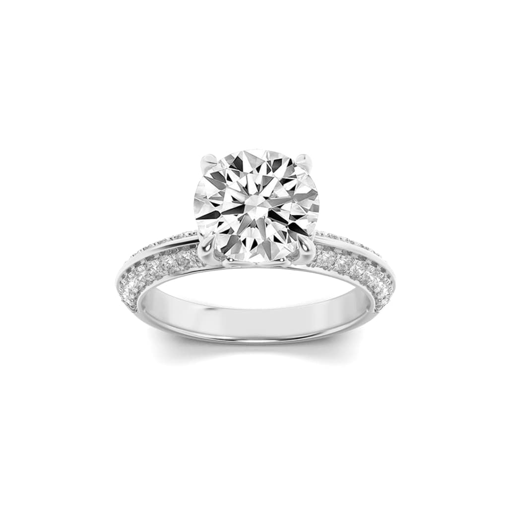 2.00 CT Round Diamond Ring in 14K White Gold