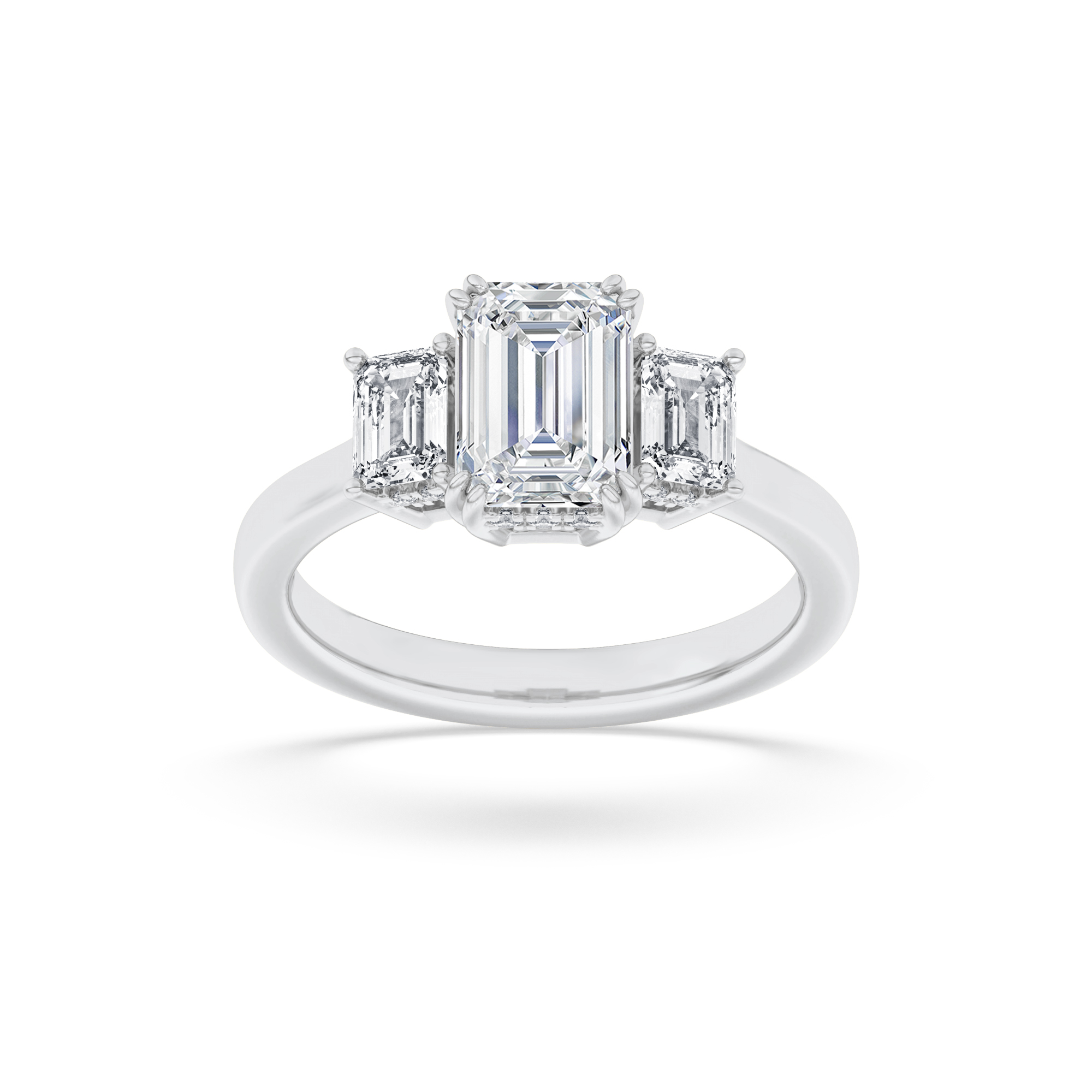 3.00 CT Diamond Ring in 18K White Gold