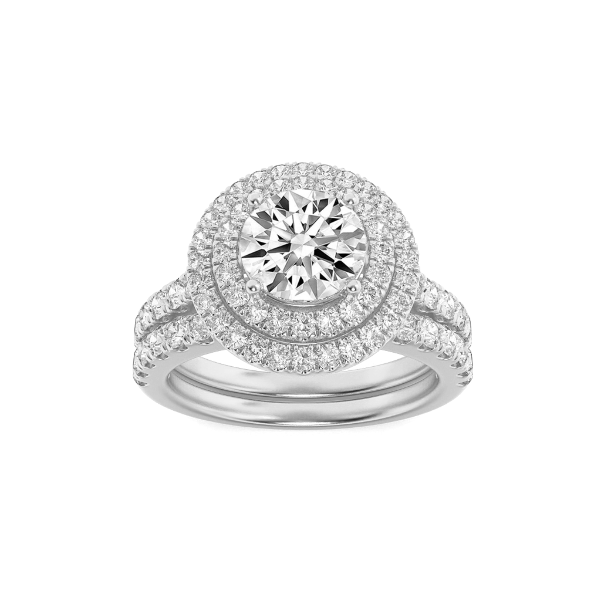 2.00 CT Round Diamond Ring in 14K White Gold