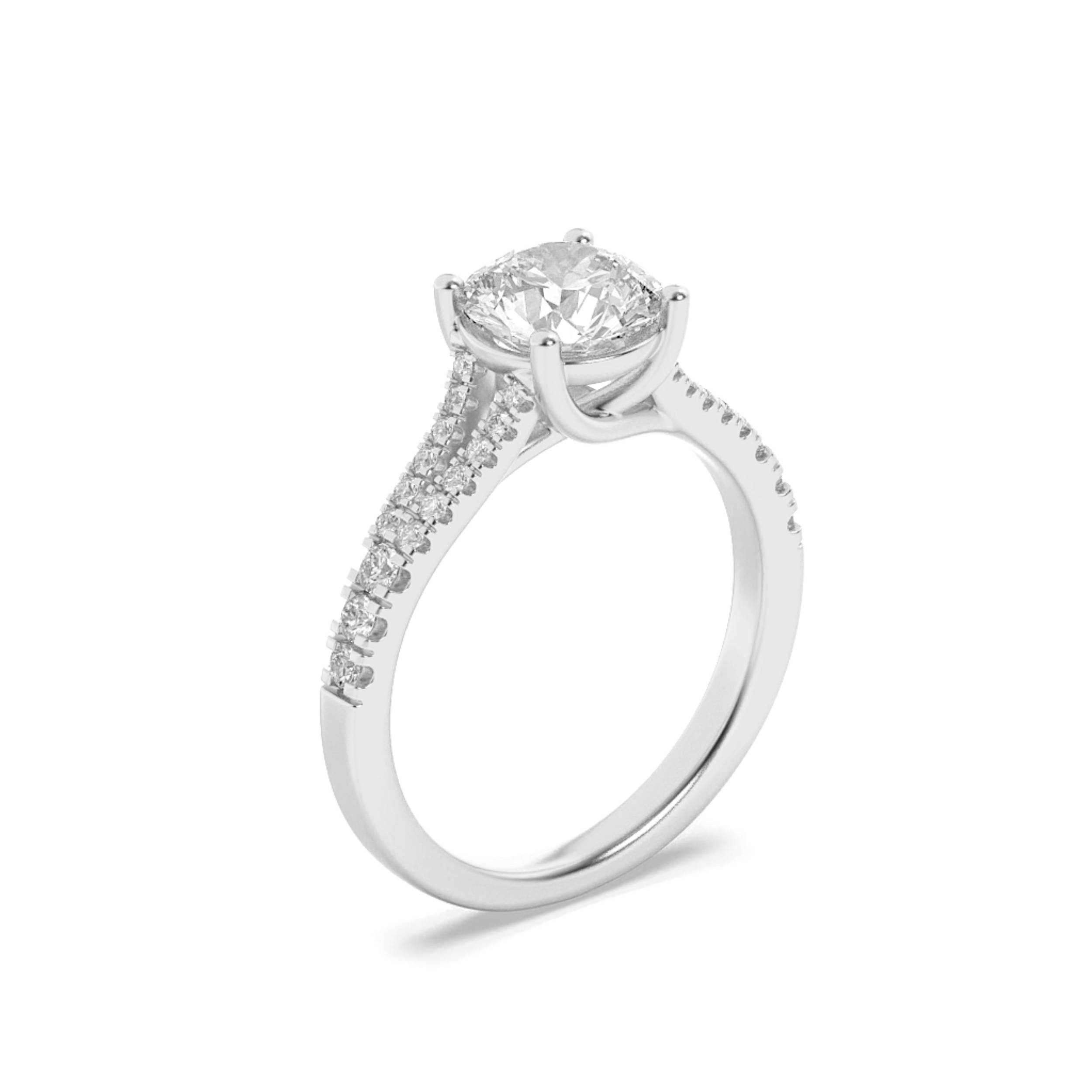 Split Shank Pear Engagement Ring view 3