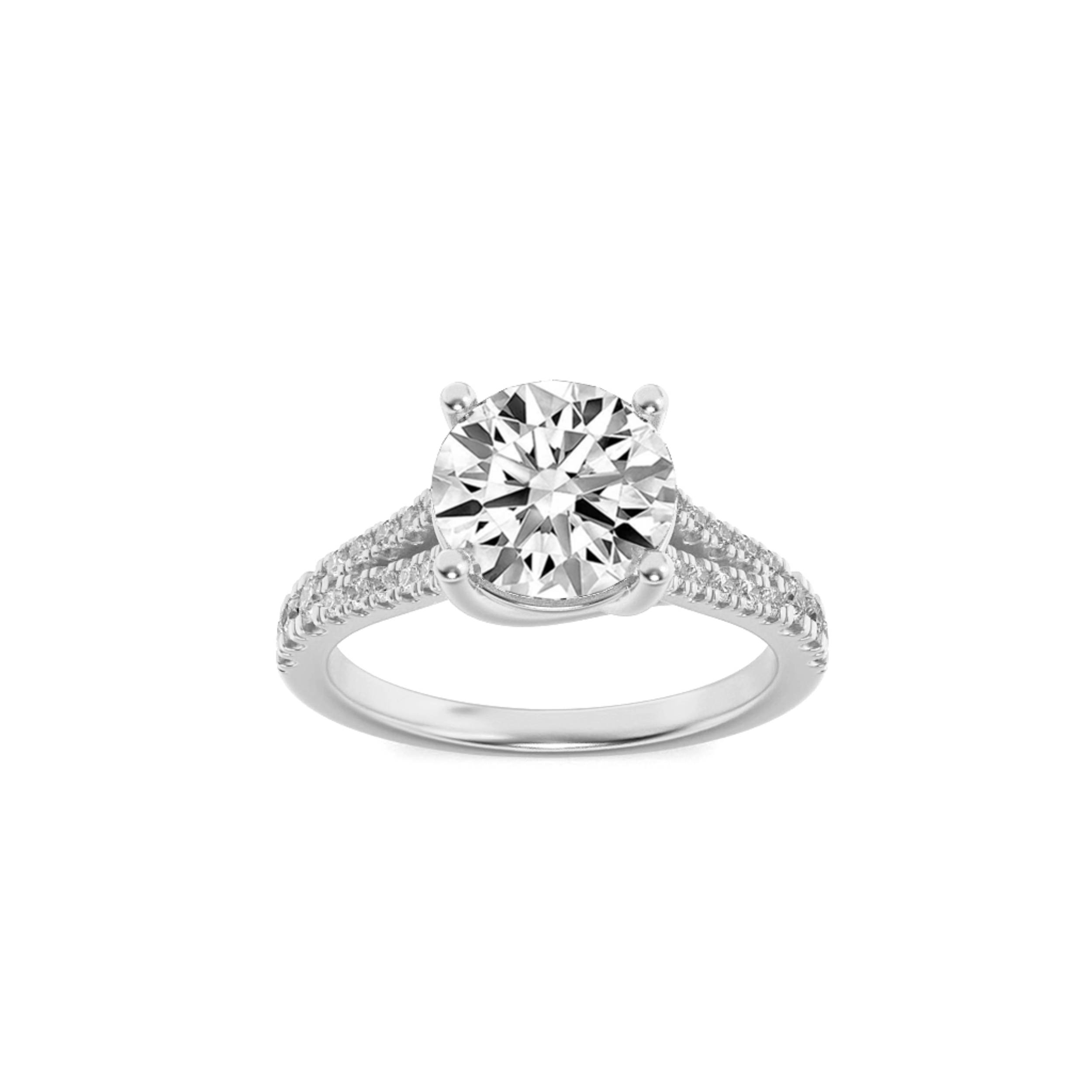 2.00 CT Diamond Ring in 14K White Gold