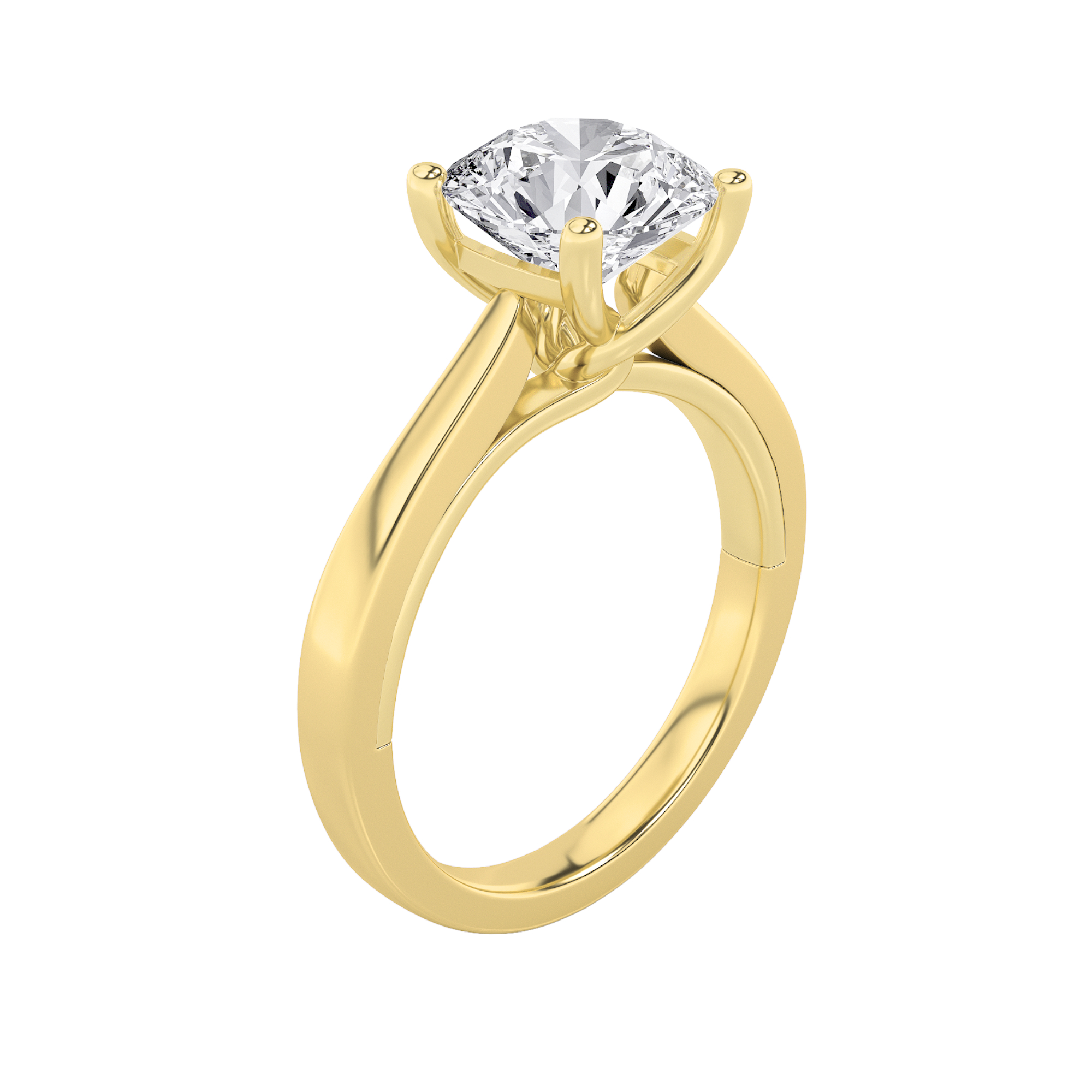 0.00 CT Diamond Ring in 14K Yellow Gold