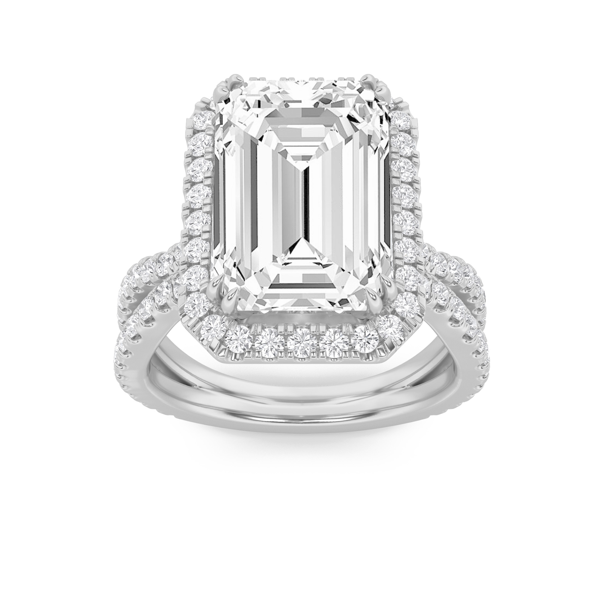 0.00 CT Diamond Ring in 14K White Gold