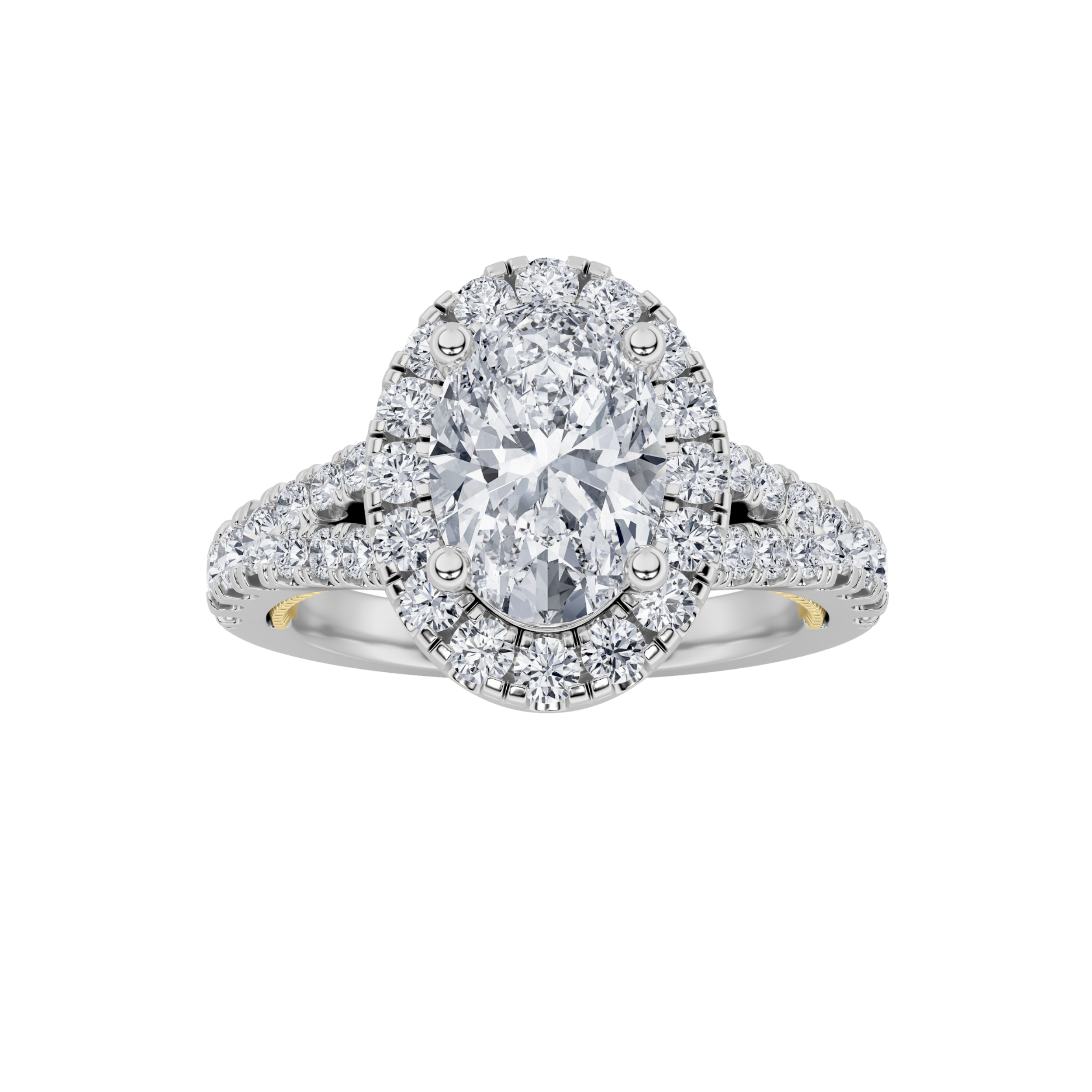 2.50 CT Diamond Ring in 14K White Gold|14K Yellow Gold
