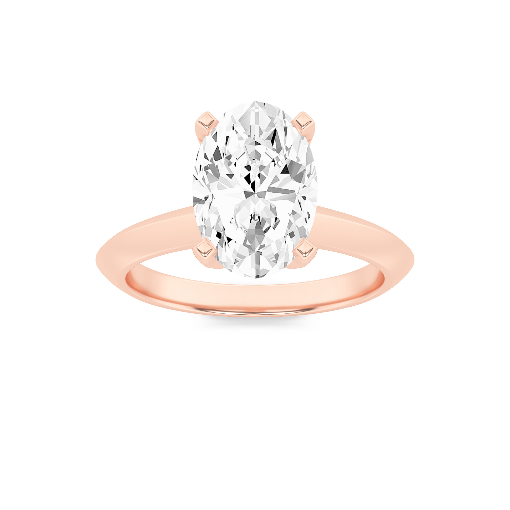2.00 CT Diamond Ring in 18K Rose Gold