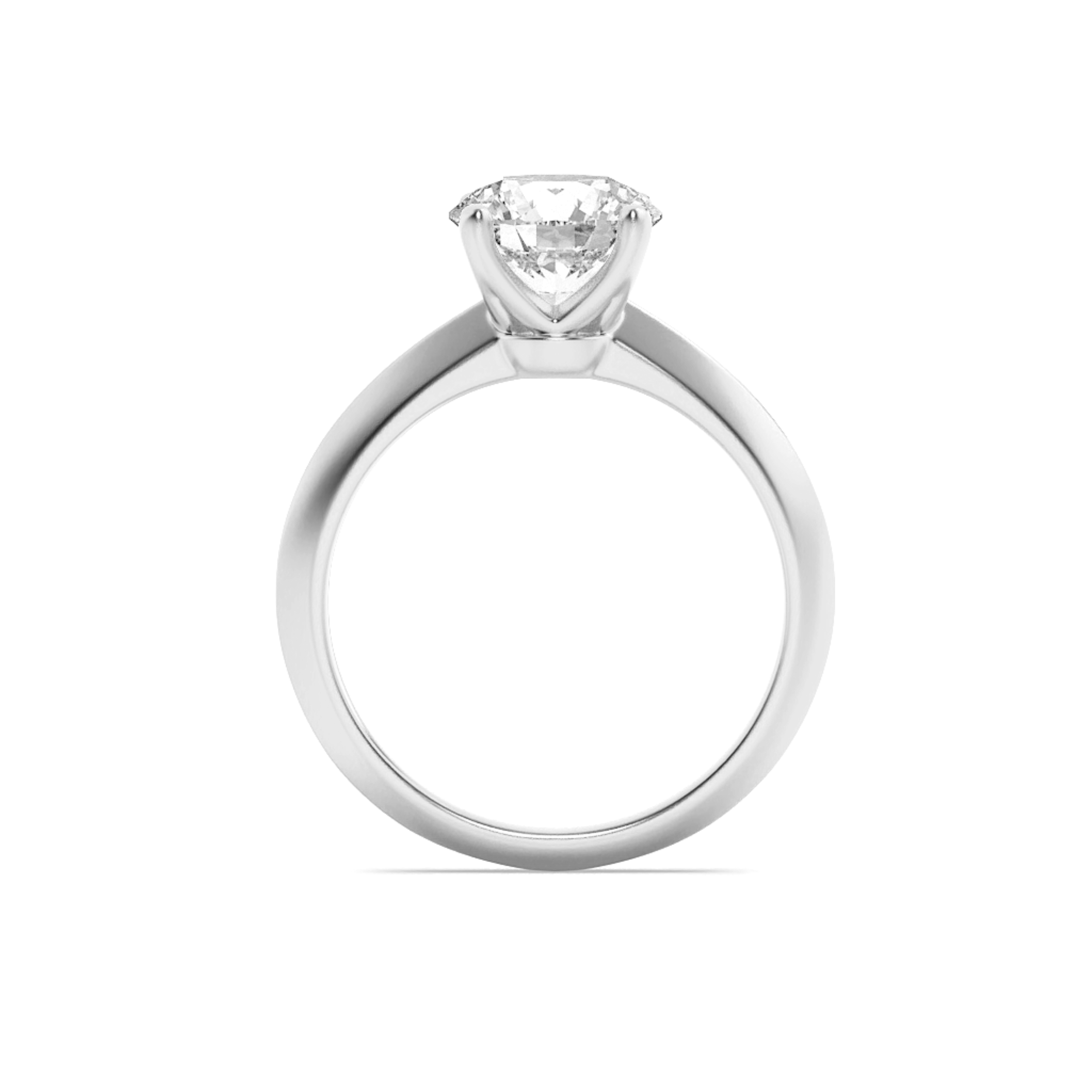 Knife Edge Shank Marquise Solitaire Ring view 4
