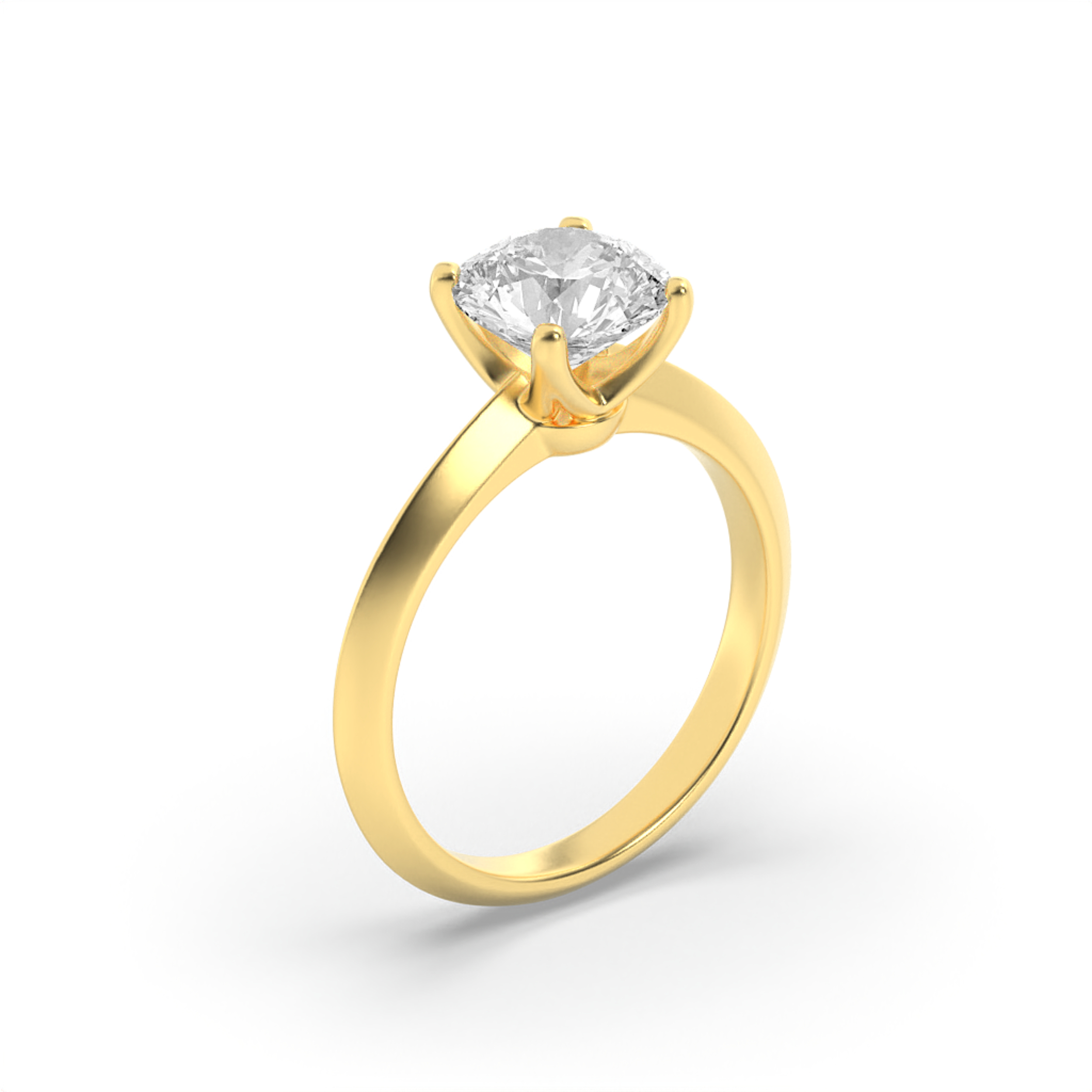 Knife Edge Shank Marquise Solitaire Ring view 3