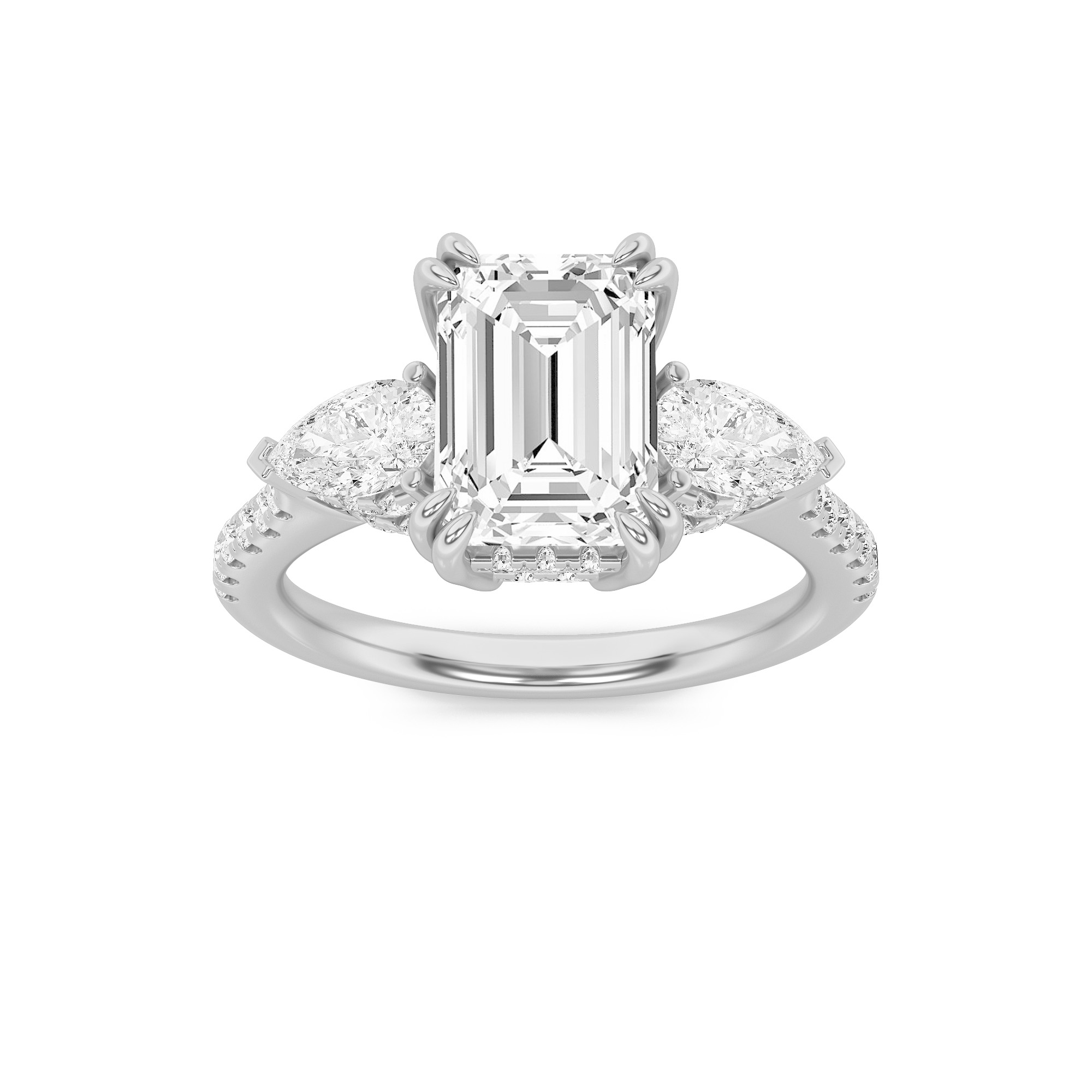 3.00 CT Diamond Ring in 14K White Gold