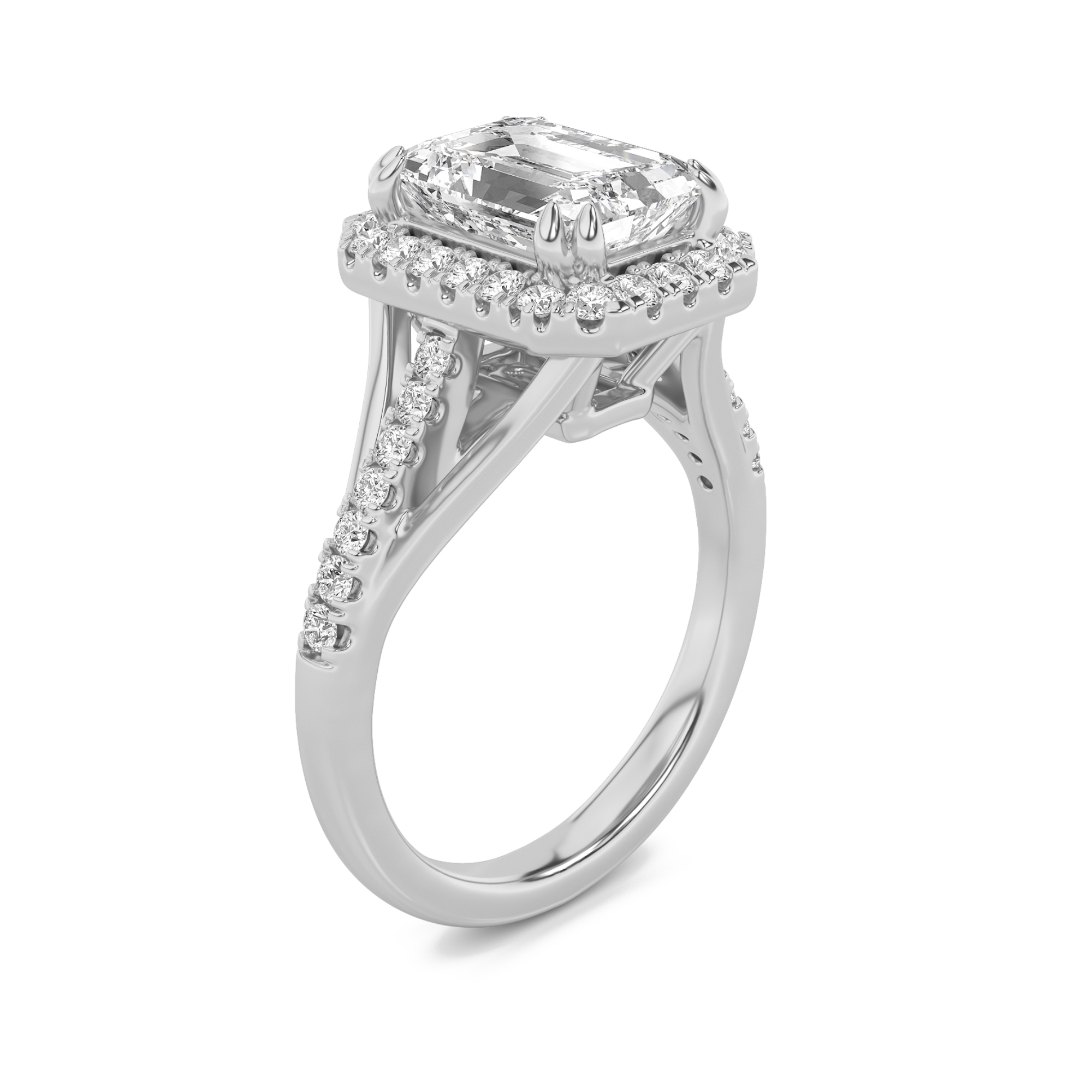 3.00 CT Diamond Ring in 14K White Gold