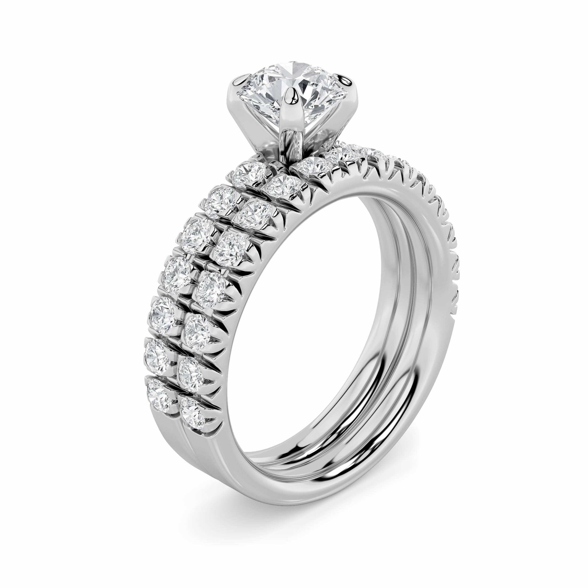2.00 CT Diamond Ring in 14K White Gold