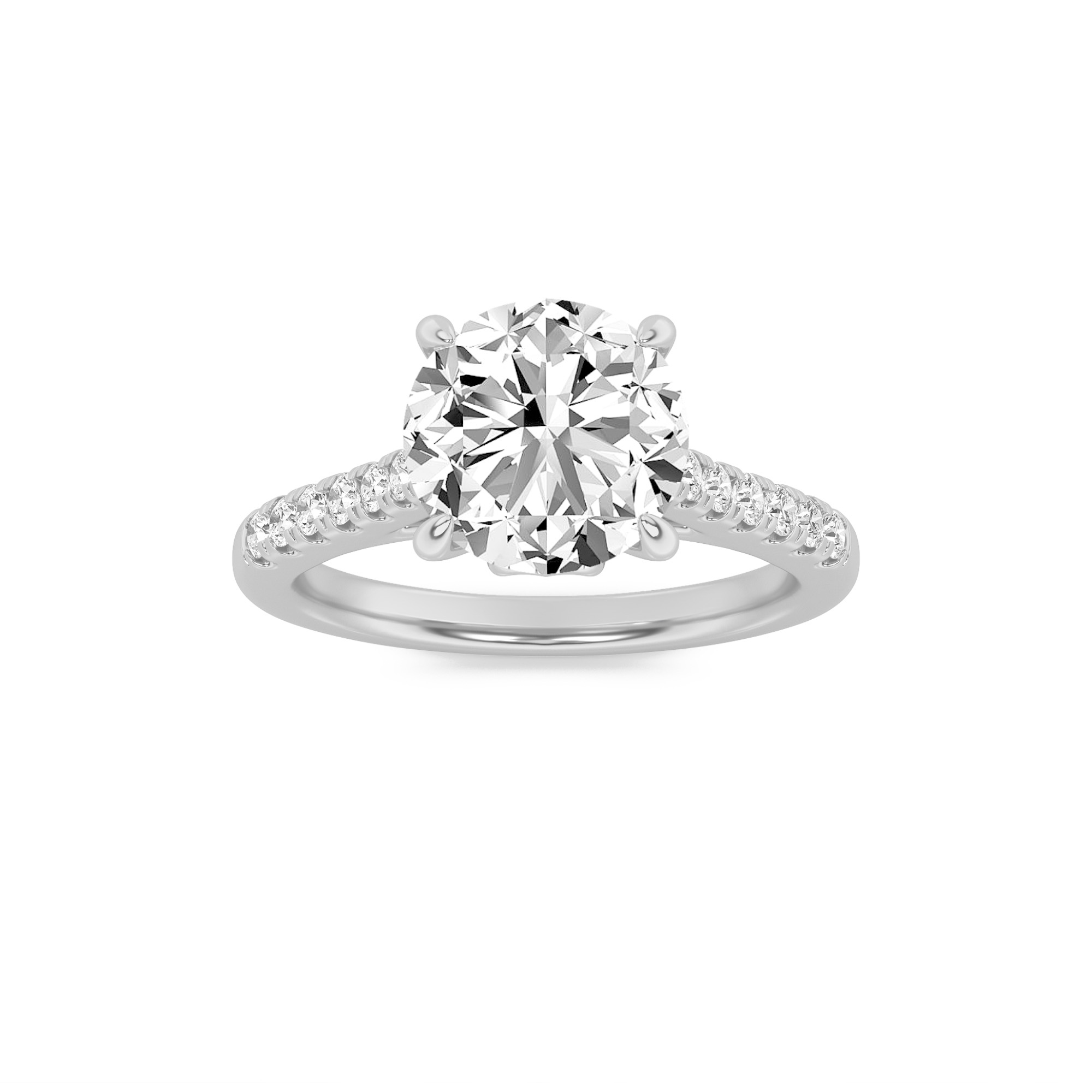 2.50 CT Diamond Ring in 14K White Gold