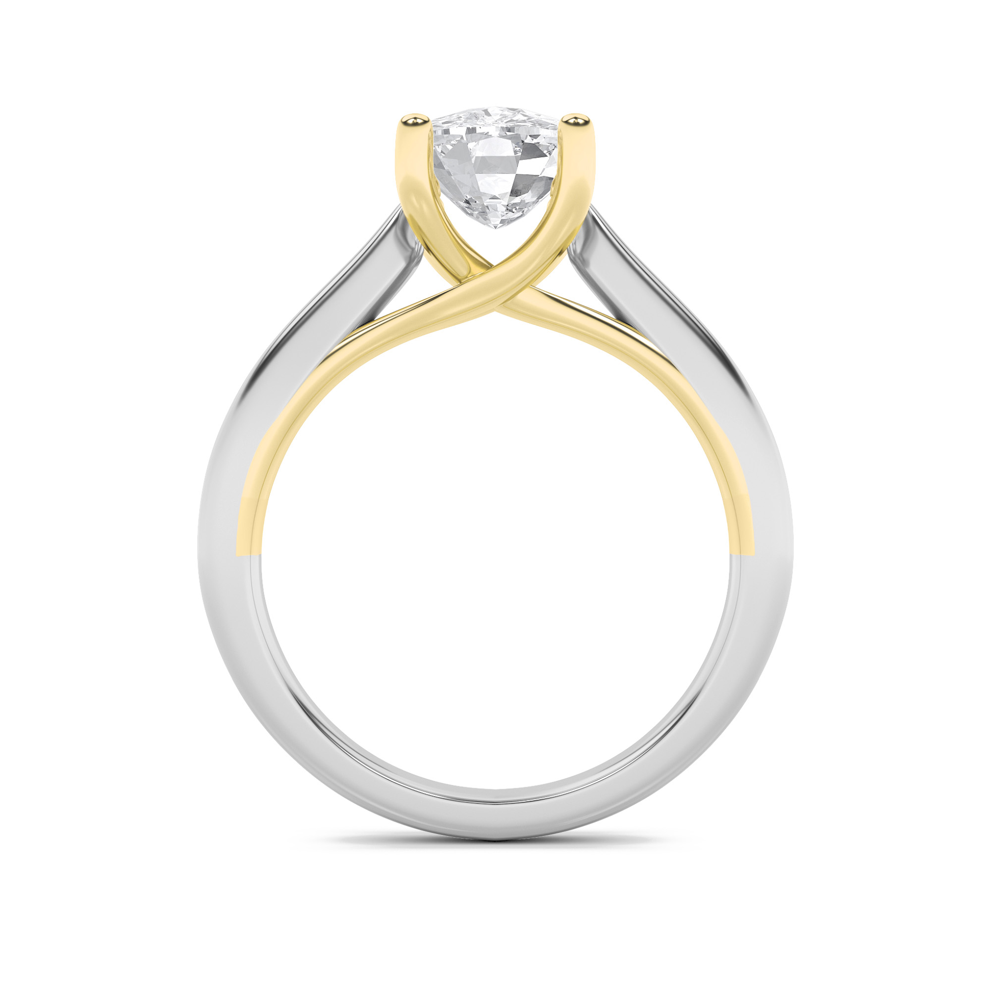 3.00 CT Diamond Ring in 14K White Gold|14K Yellow Gold