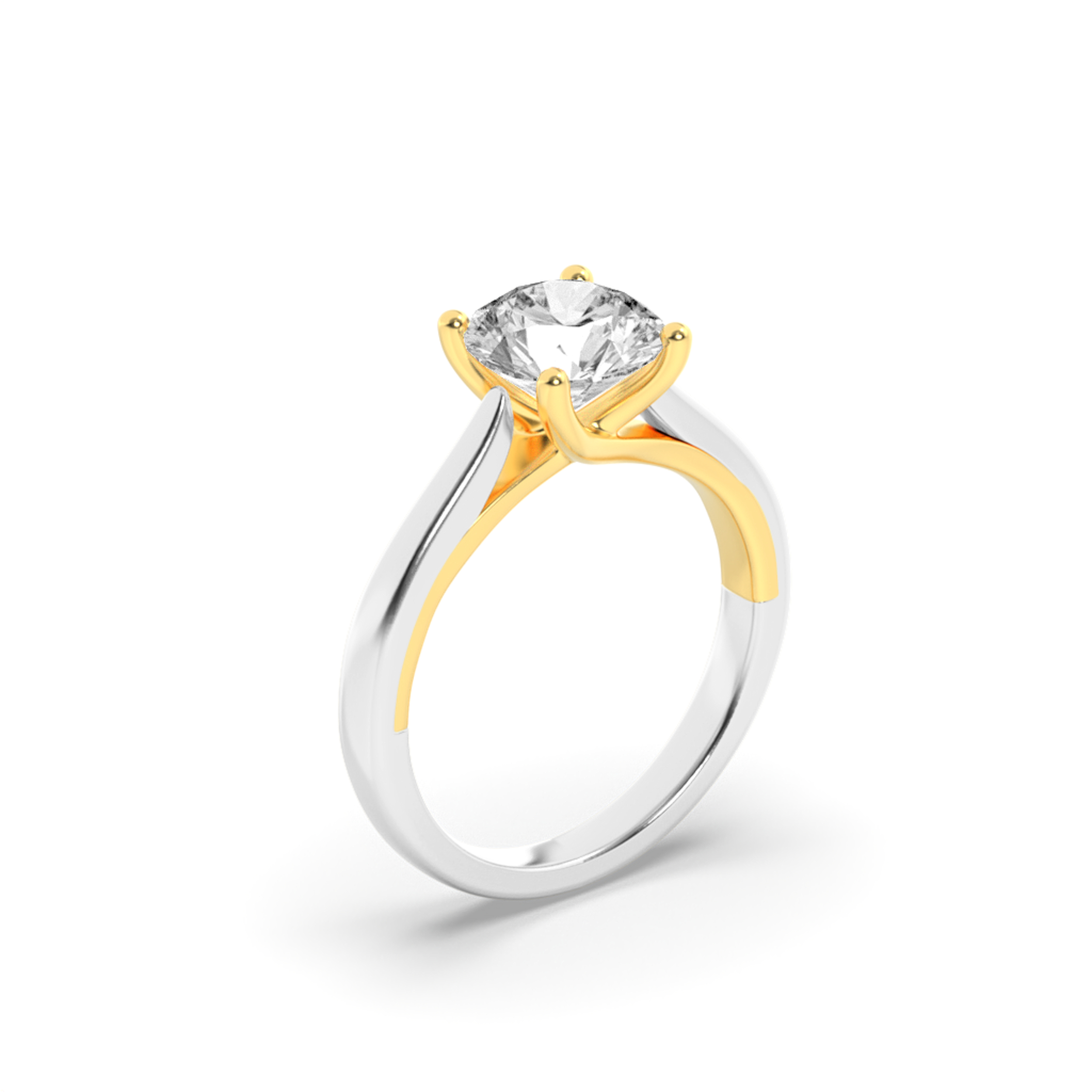 3.00 CT Diamond Ring in 14K White Gold|14K Yellow Gold