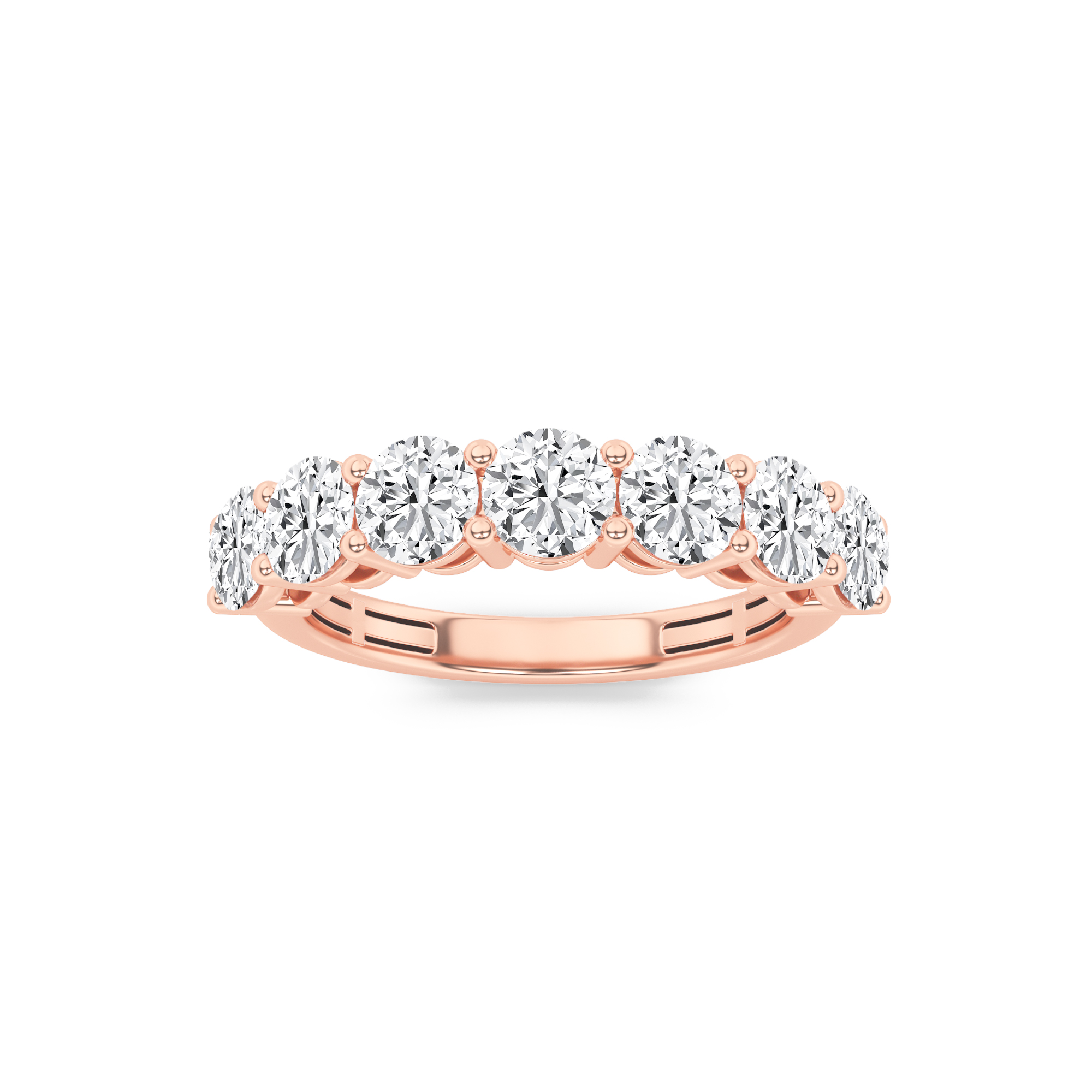 2.00 CT Round Diamond Ring in 14K Rose Gold