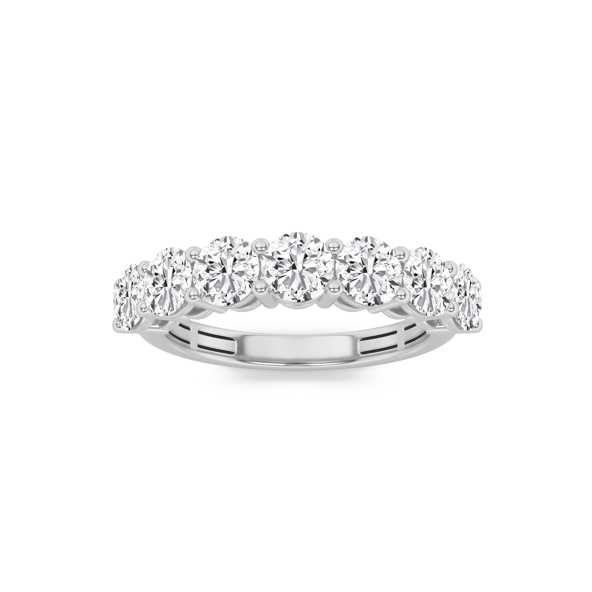 3.00 CT Round Diamond Ring in 14K White Gold