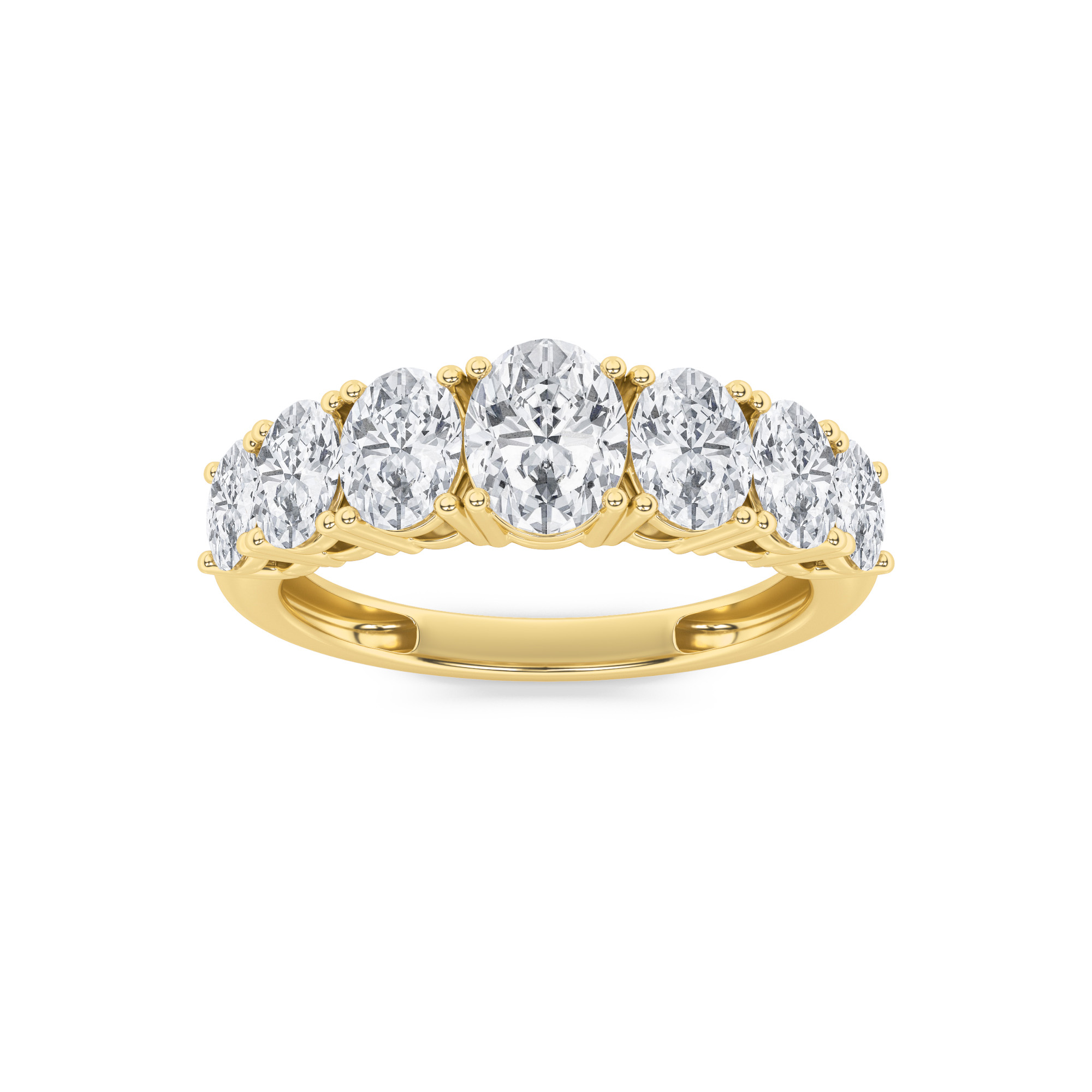 2.00 CT Oval Diamond Ring in 14K Yellow Gold