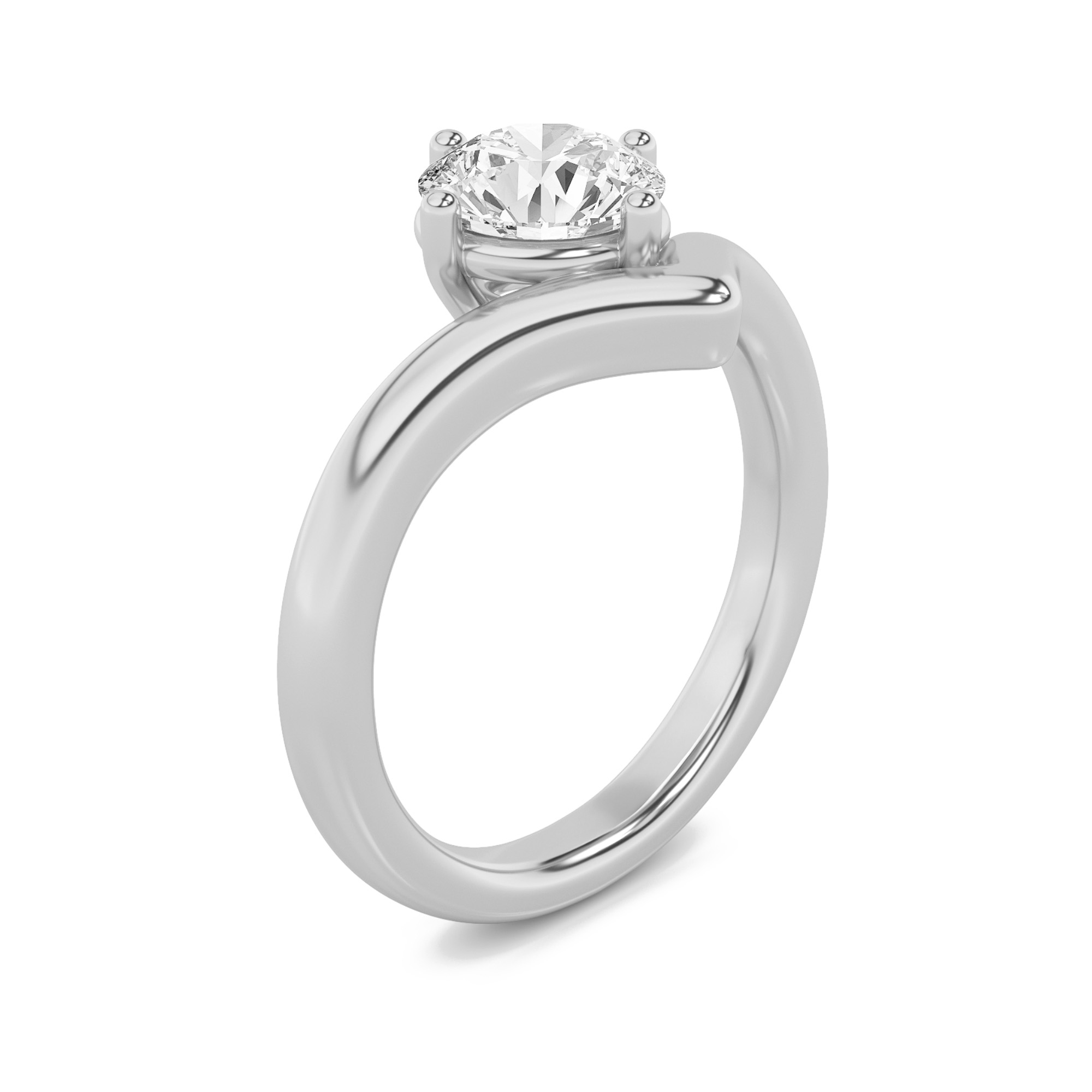 2.00 CT Diamond Ring in 14K White Gold