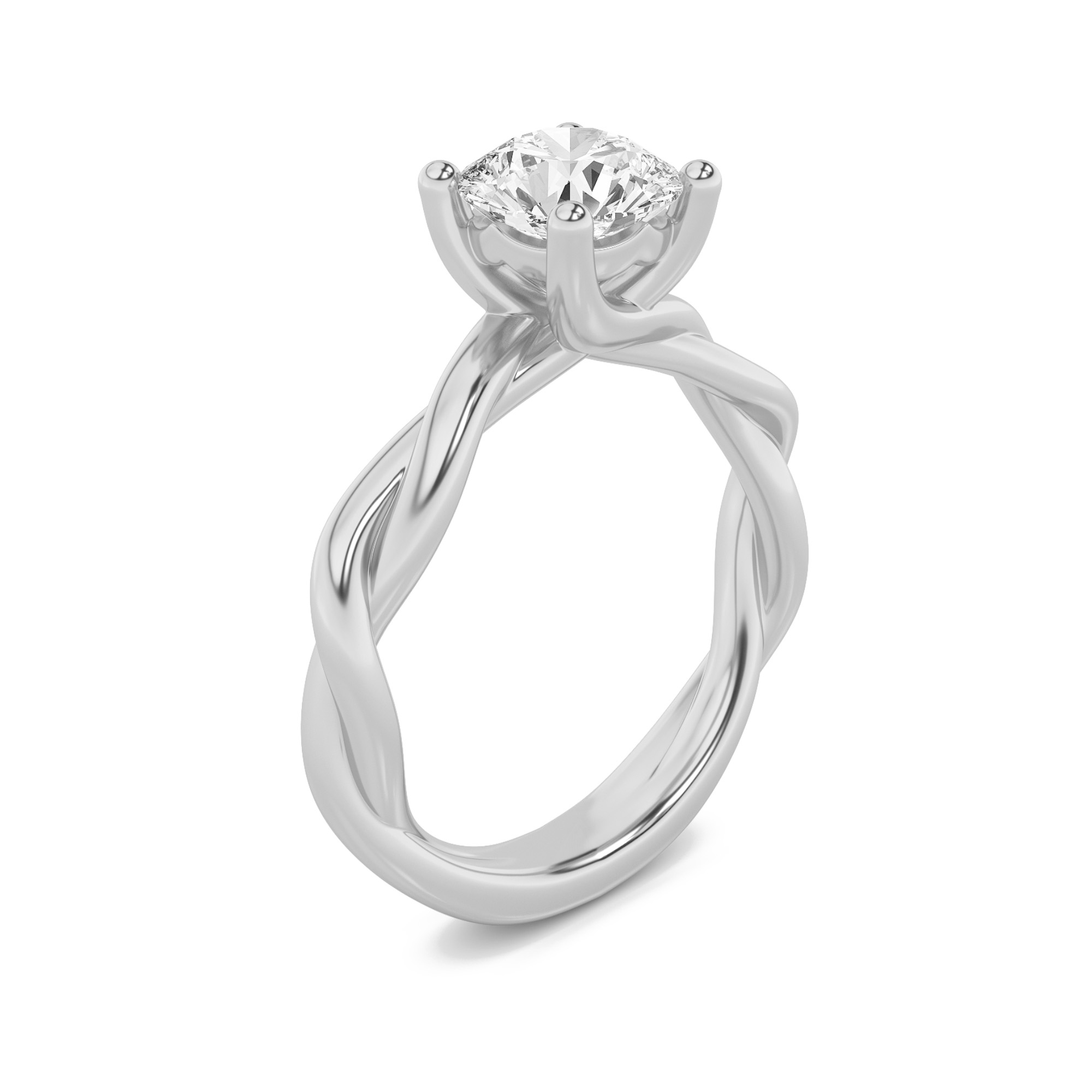 2.00 CT Diamond Ring in 14K White Gold
