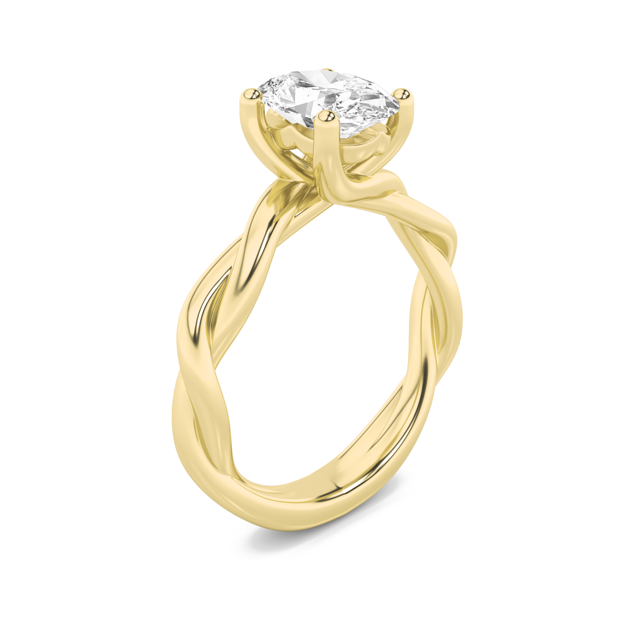 3.00 CT Diamond Ring in 14K Yellow Gold
