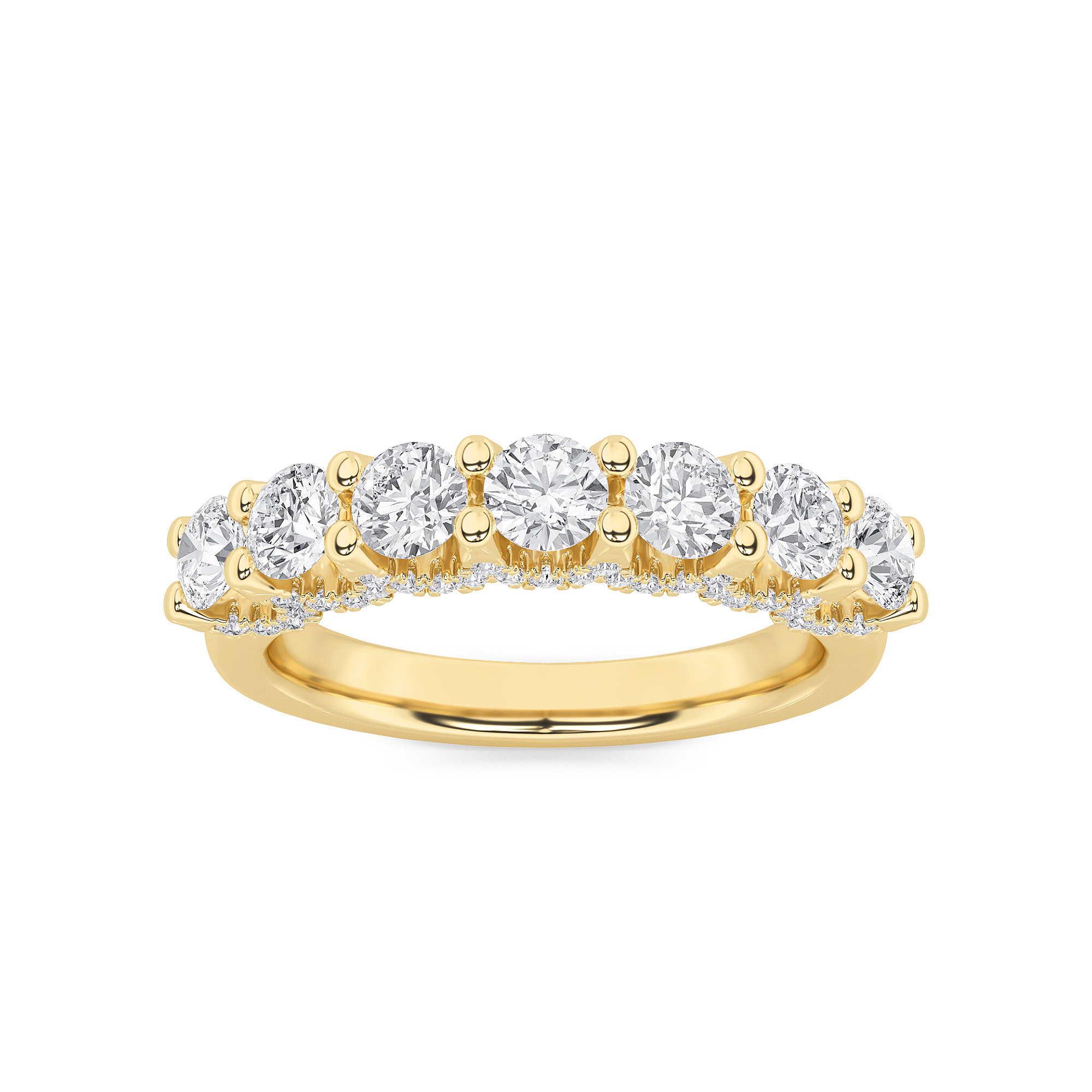 1.00 CT Round Diamond Ring in 14K Yellow Gold