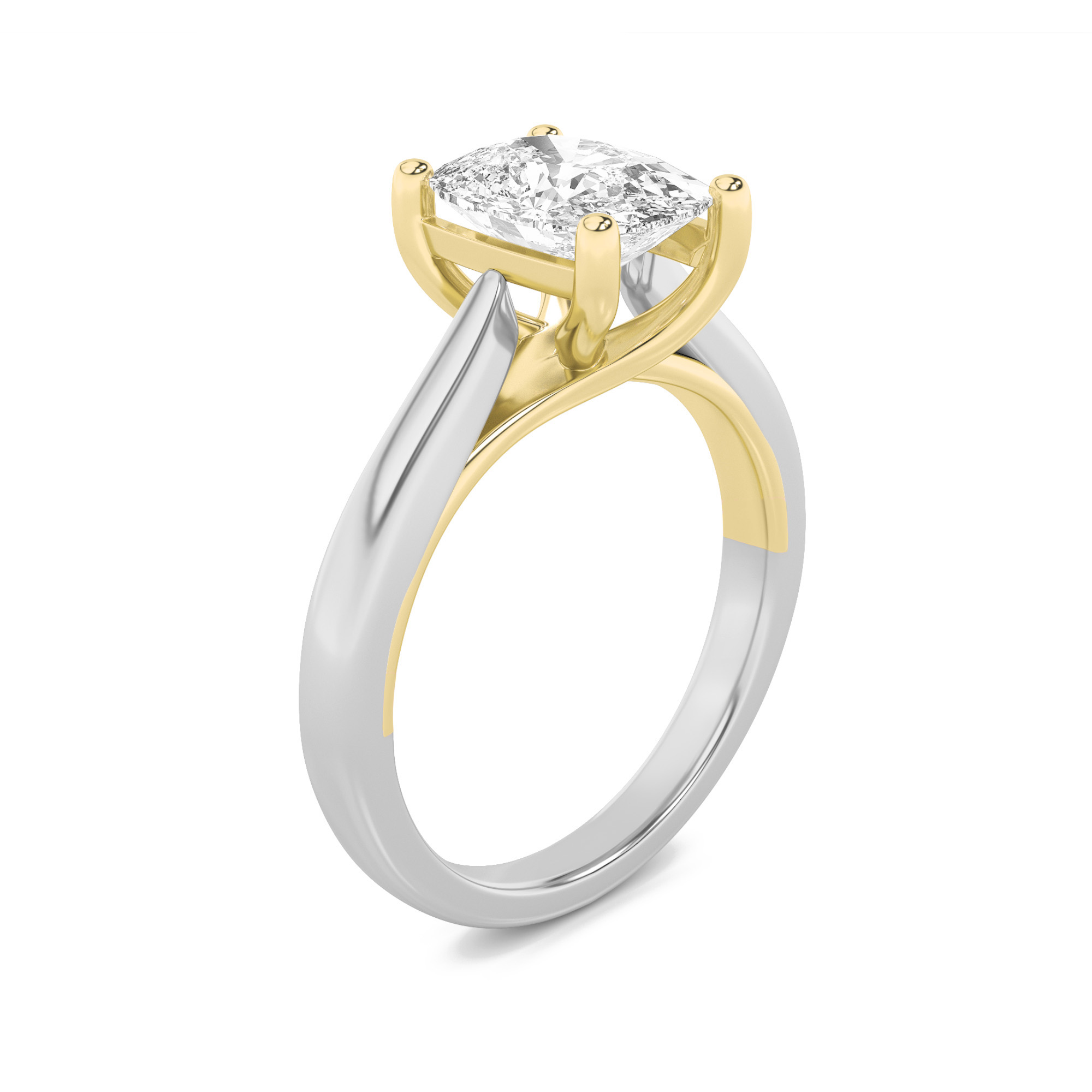 2.00 CT Diamond Ring in 14K White Gold|14K Yellow Gold