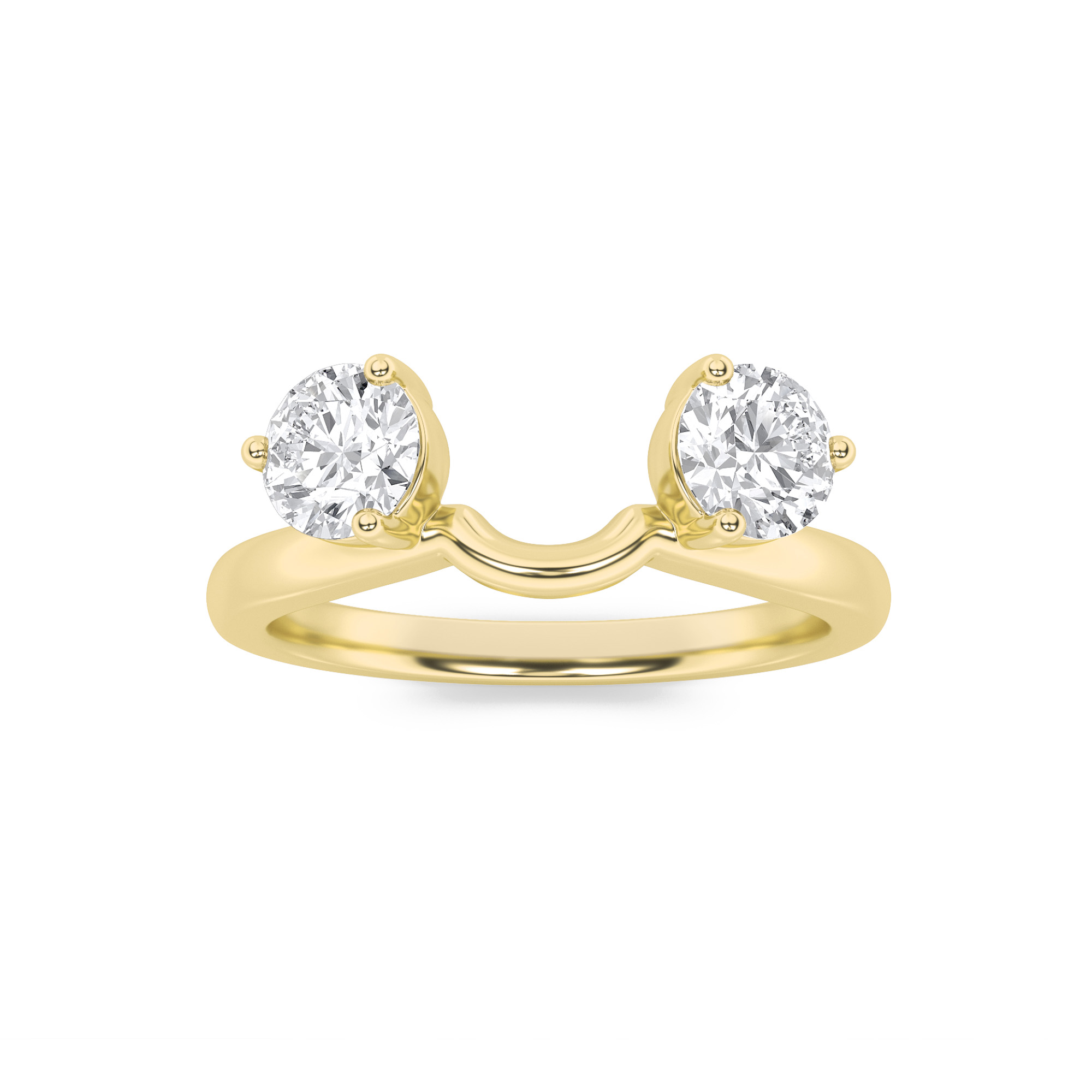 1.00 CT Round Diamond Ring in 14K Yellow Gold