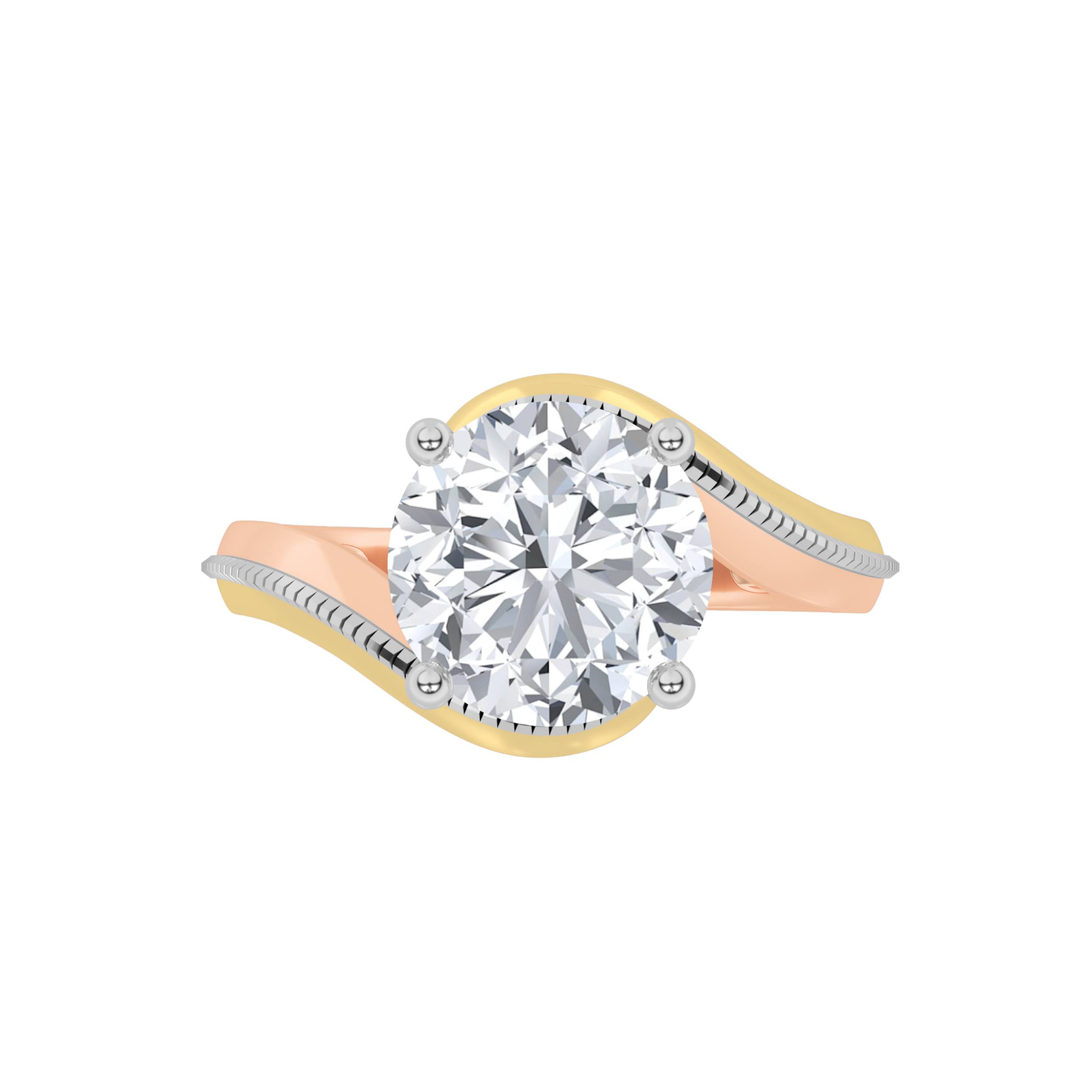 2.00 CT Round Diamond Ring in 14K White Gold|14K Rose Gold|14K Yellow Gold