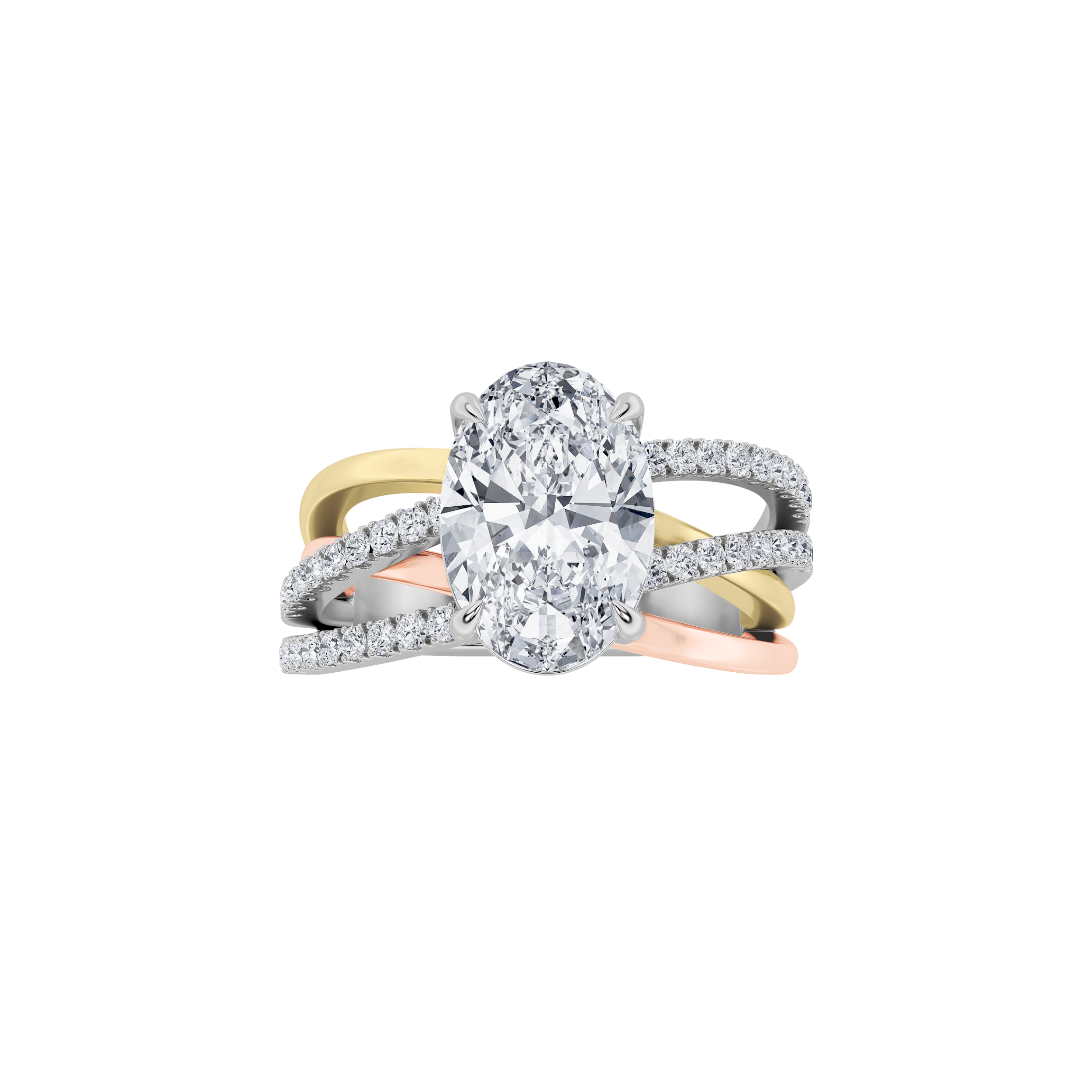 3.00 CT Diamond Ring in 14K White Gold|14K Rose Gold|14K Yellow Gold