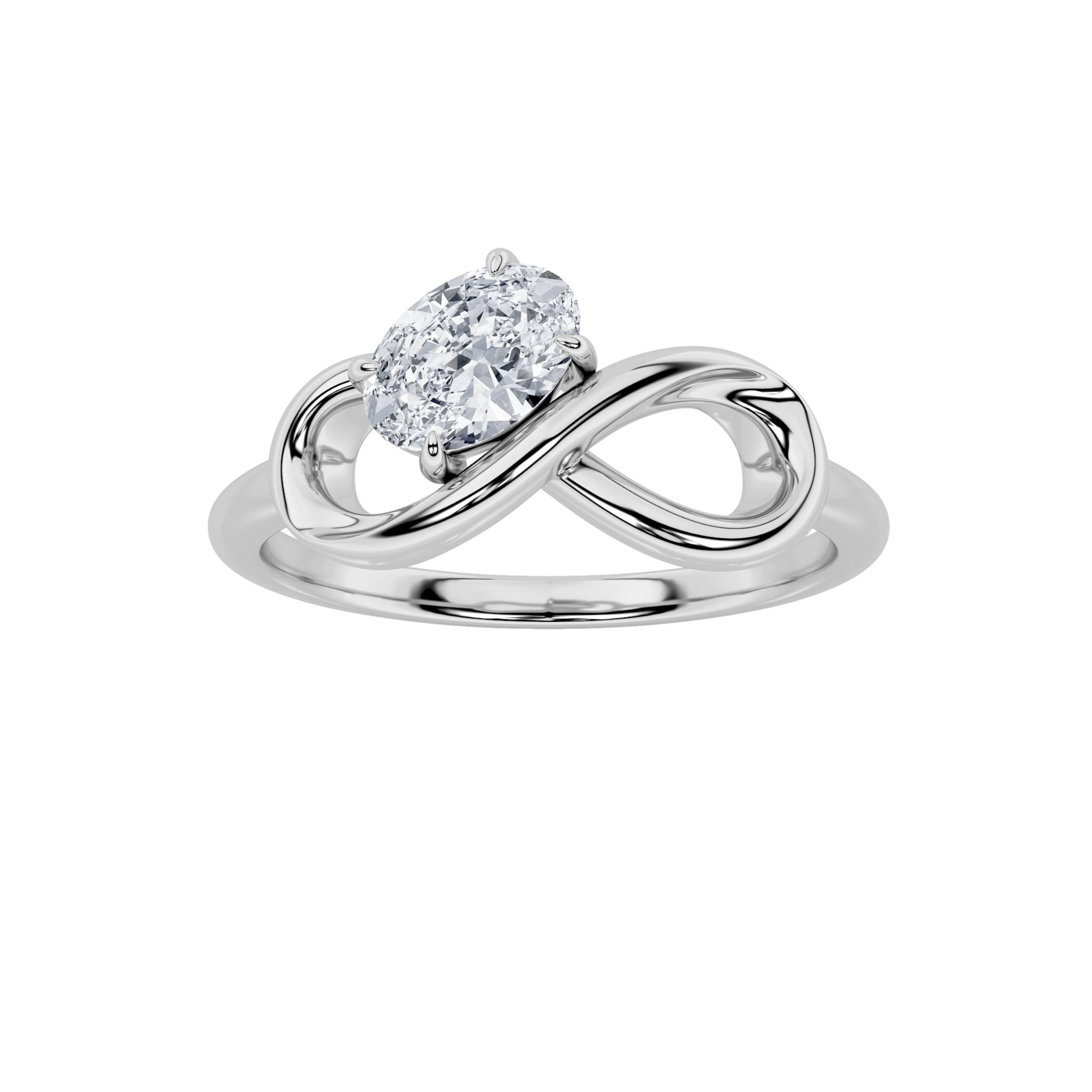 0.50 CT Diamond Ring in Silver