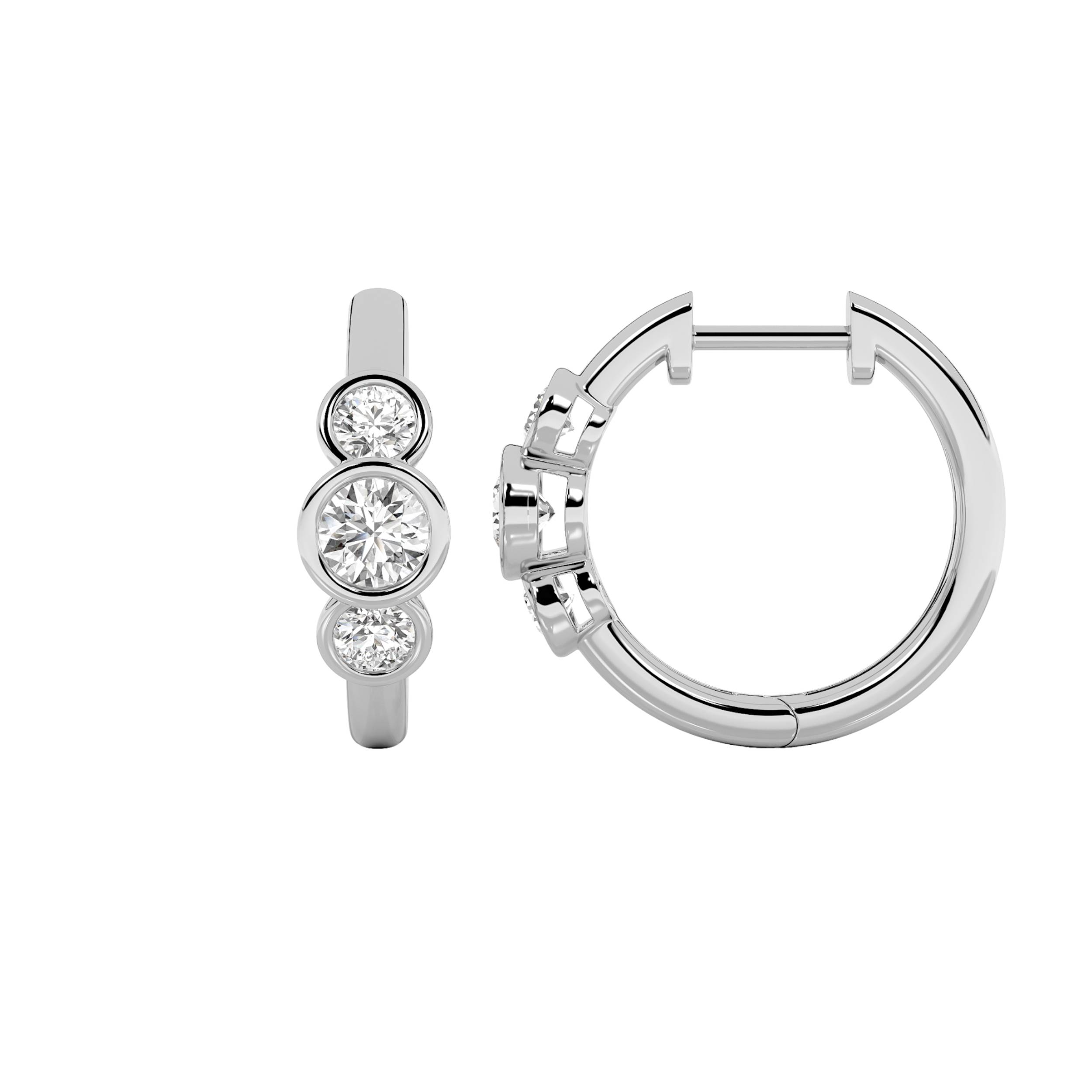 0.75 CT Diamond Earring in Silver