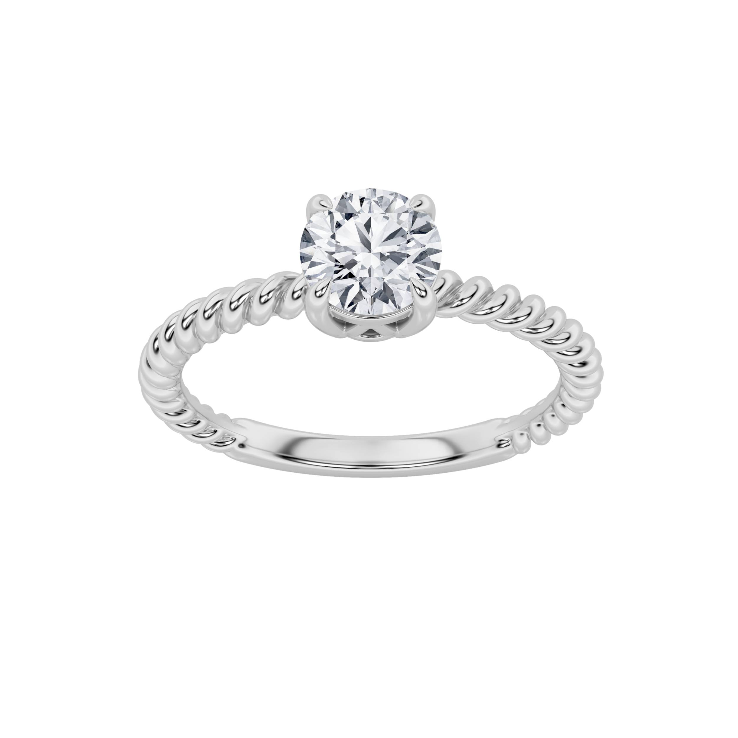0.50 CT Diamond Ring in Silver