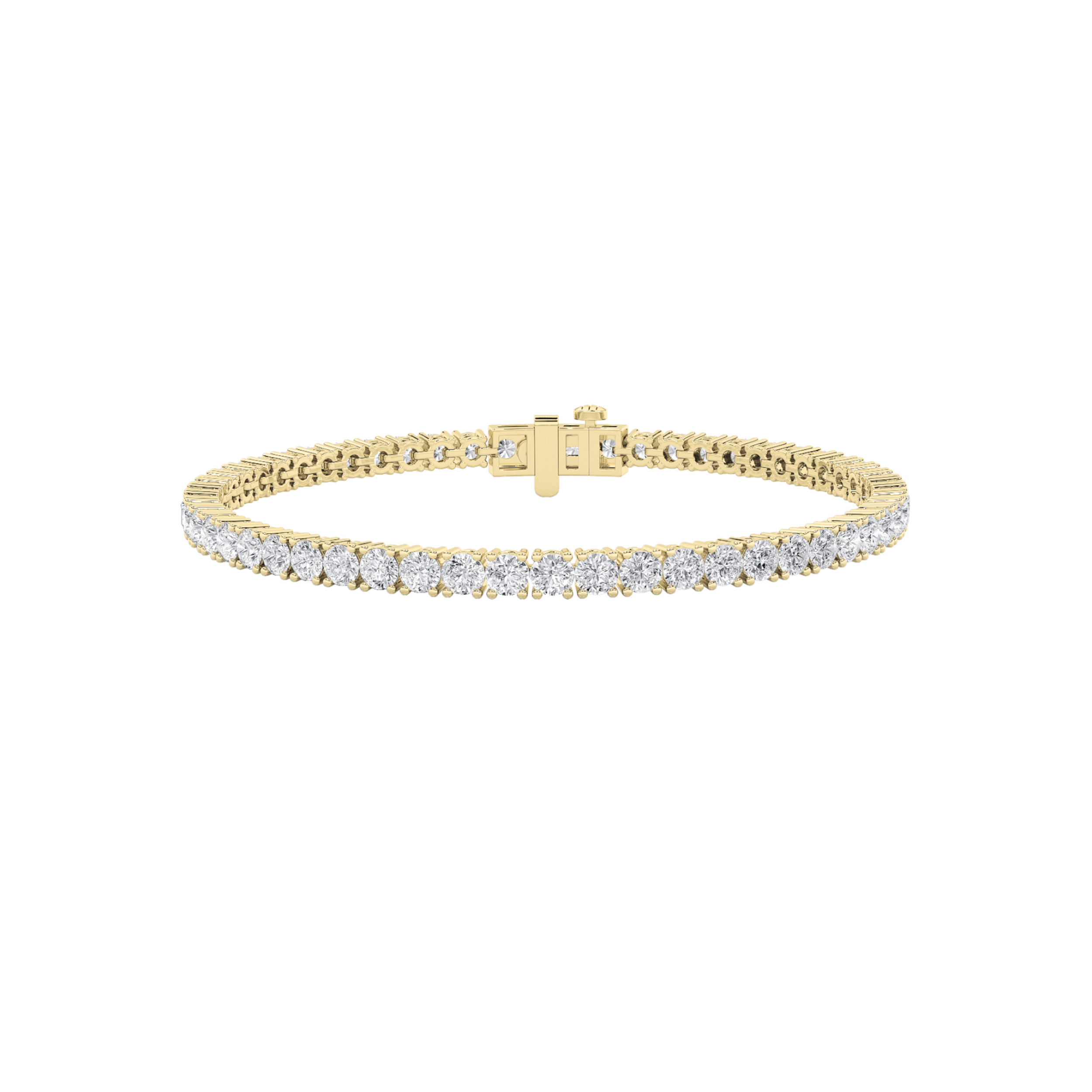 5.00 CT Round Diamond Bracelet in 14K Yellow Gold